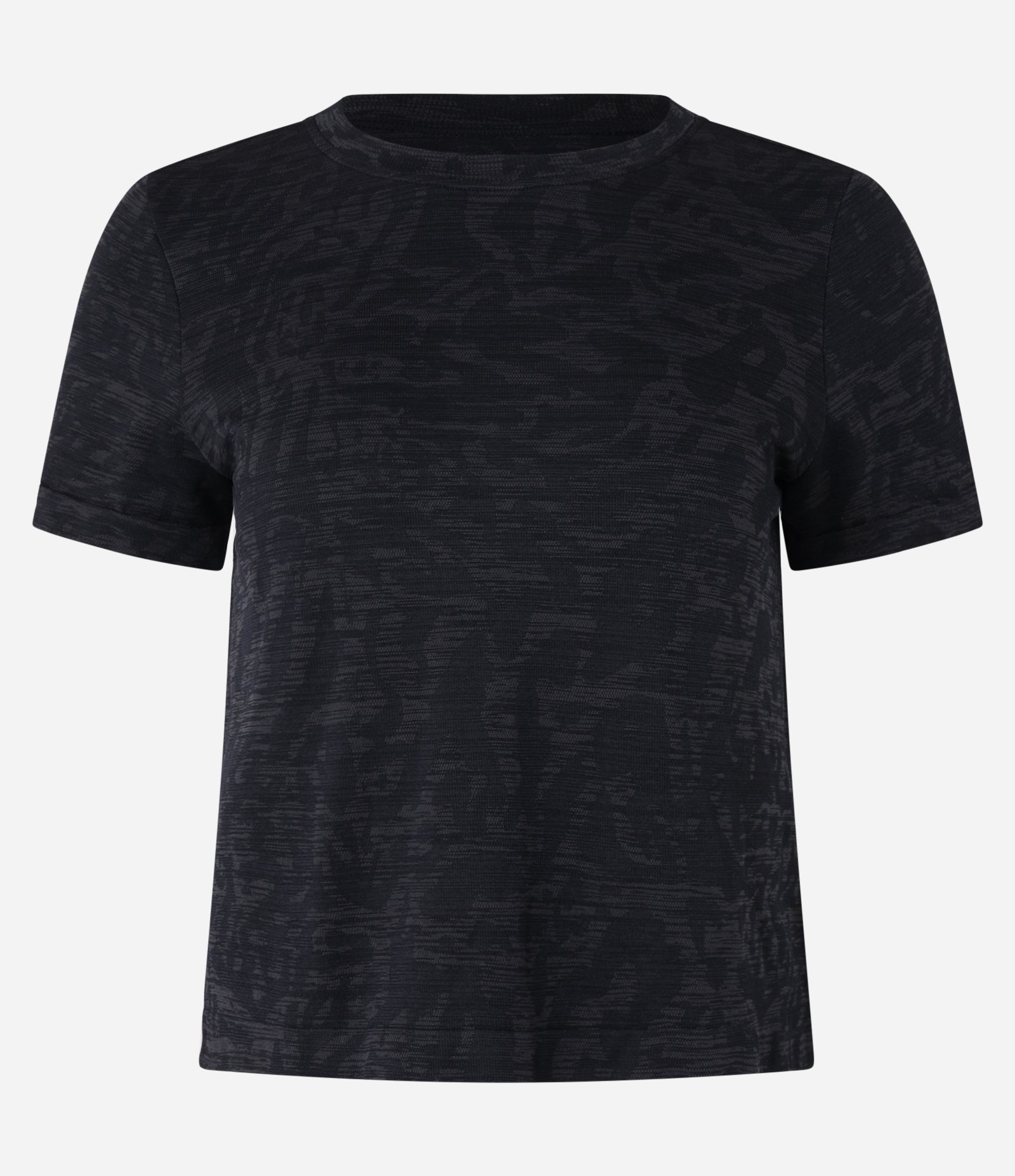Camiseta Esportiva com Jacquard Animal Print Preto 5