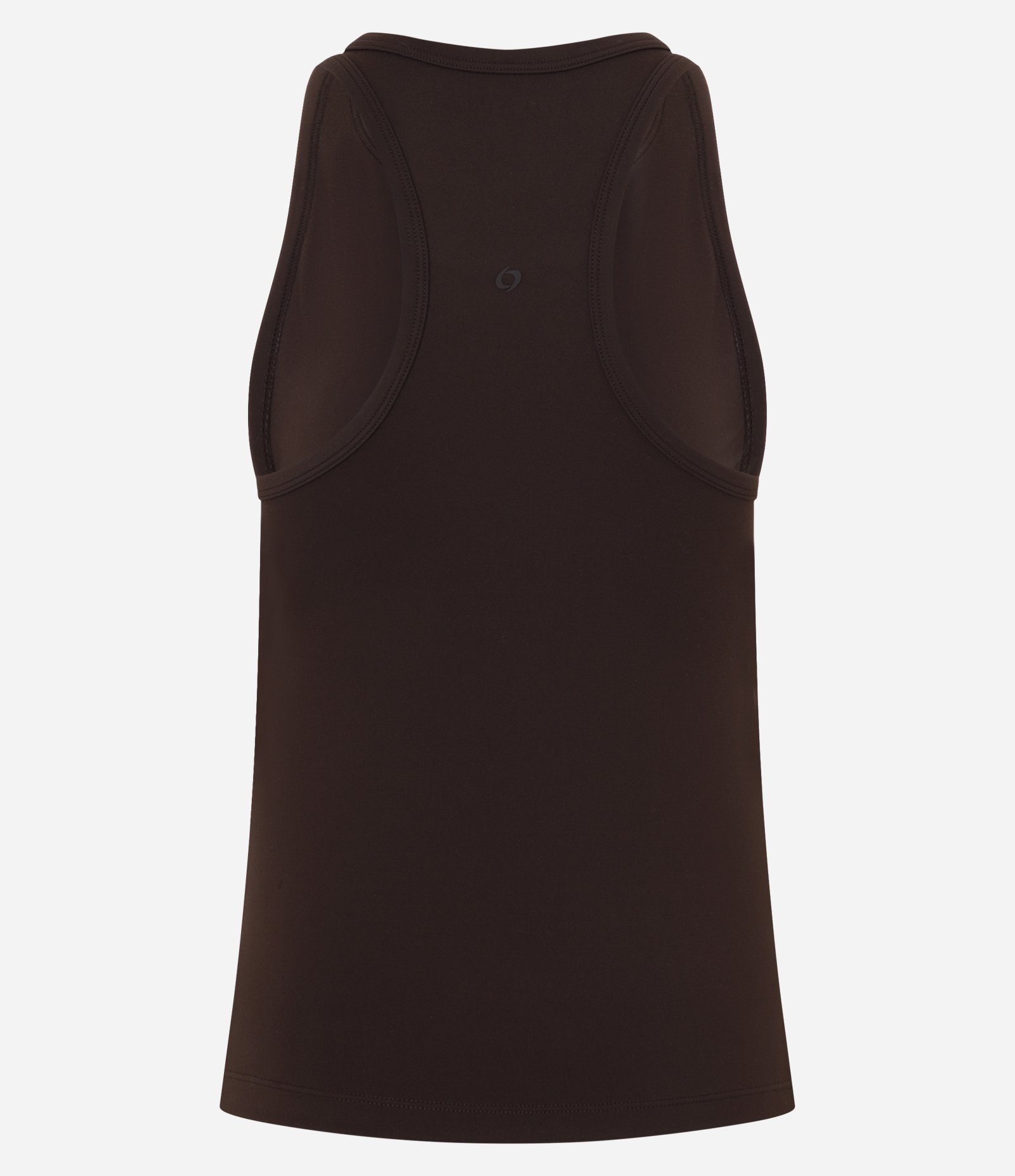 Regata Nadador em Microfibra com Recorte nas Costas Marrom 6