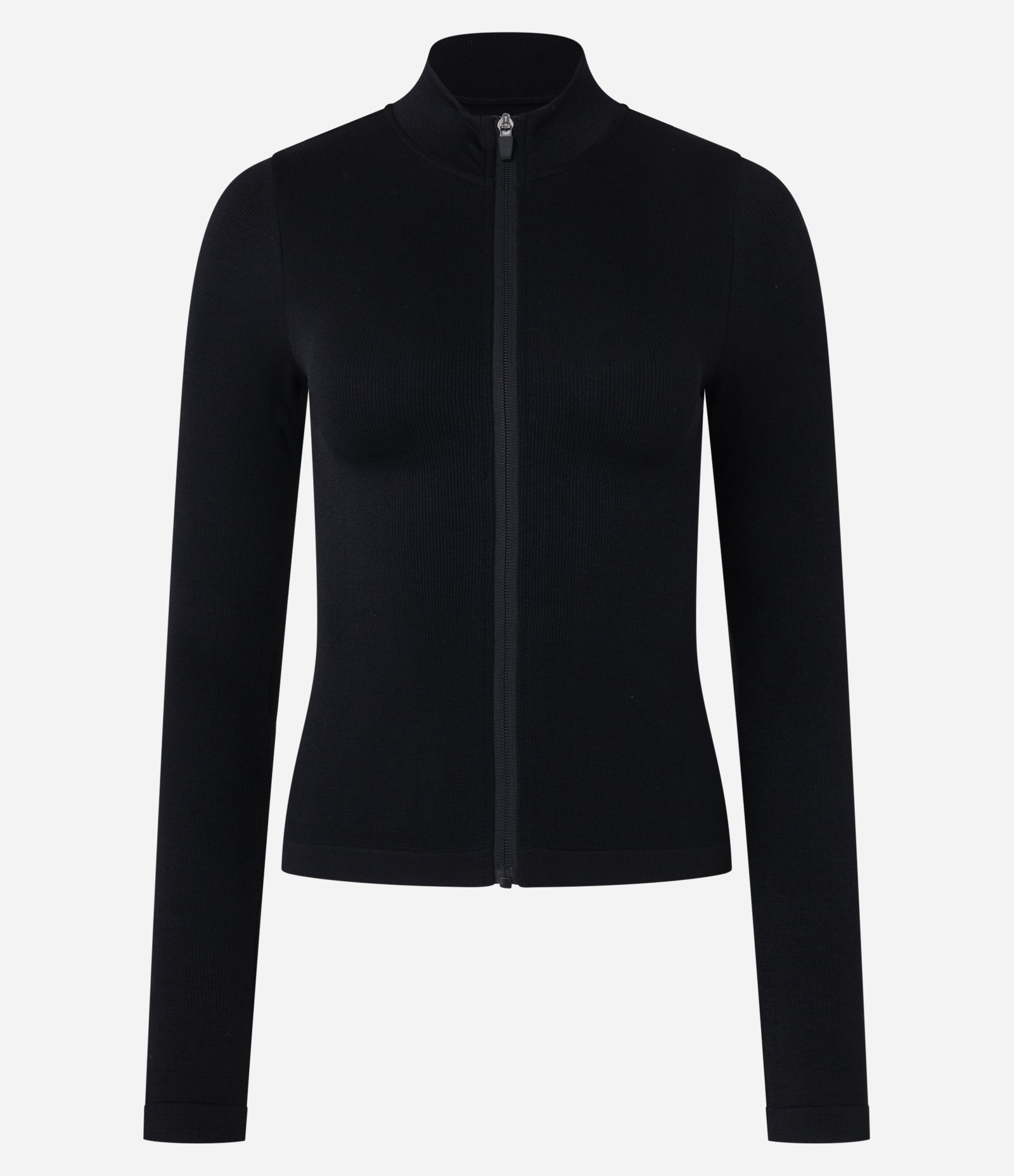 Jaqueta Esportiva Seamless com Golinha Alta Preto 4