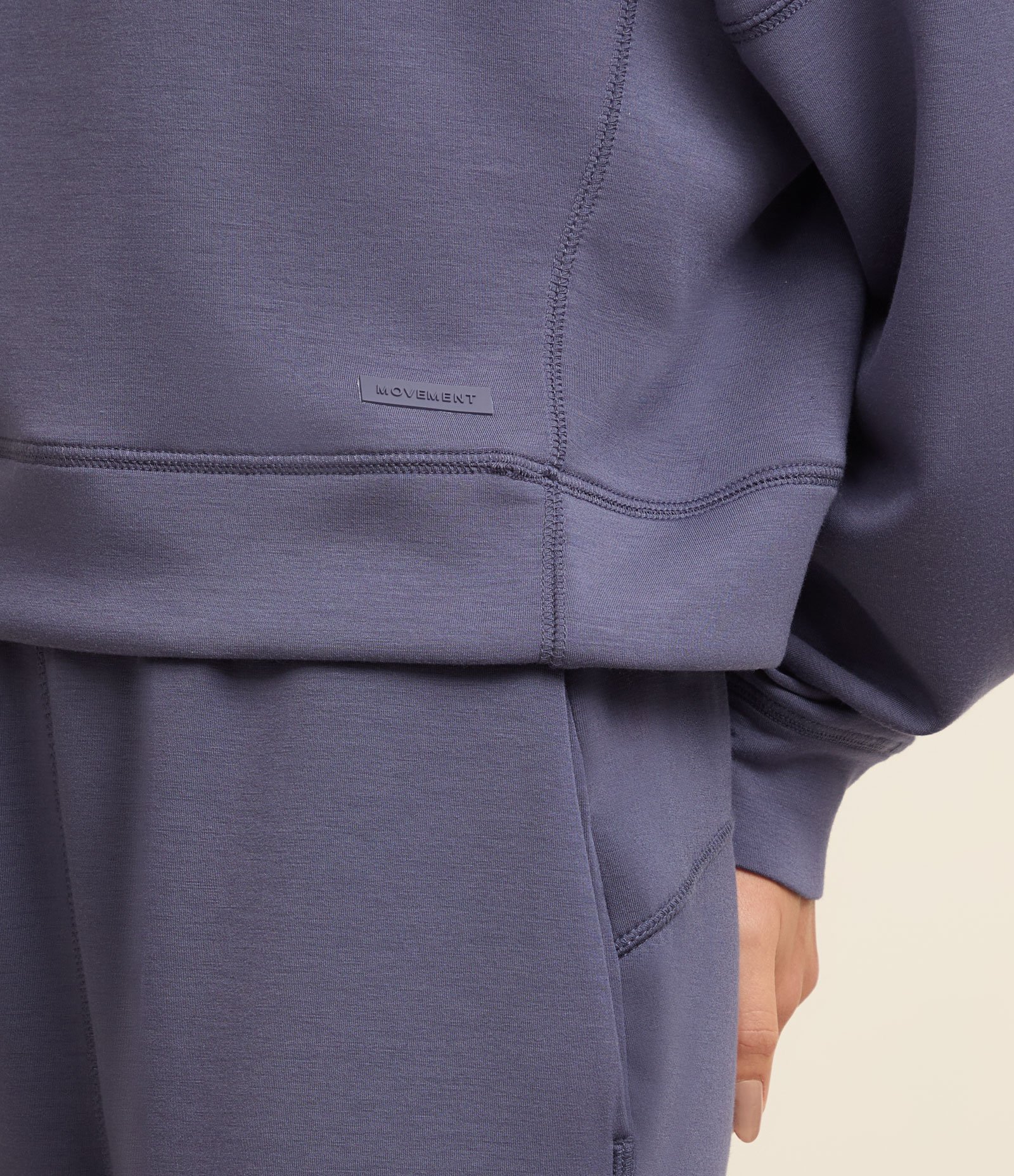 Blusão Moletom Esportivo em Microfibra com Recortes Azul 5