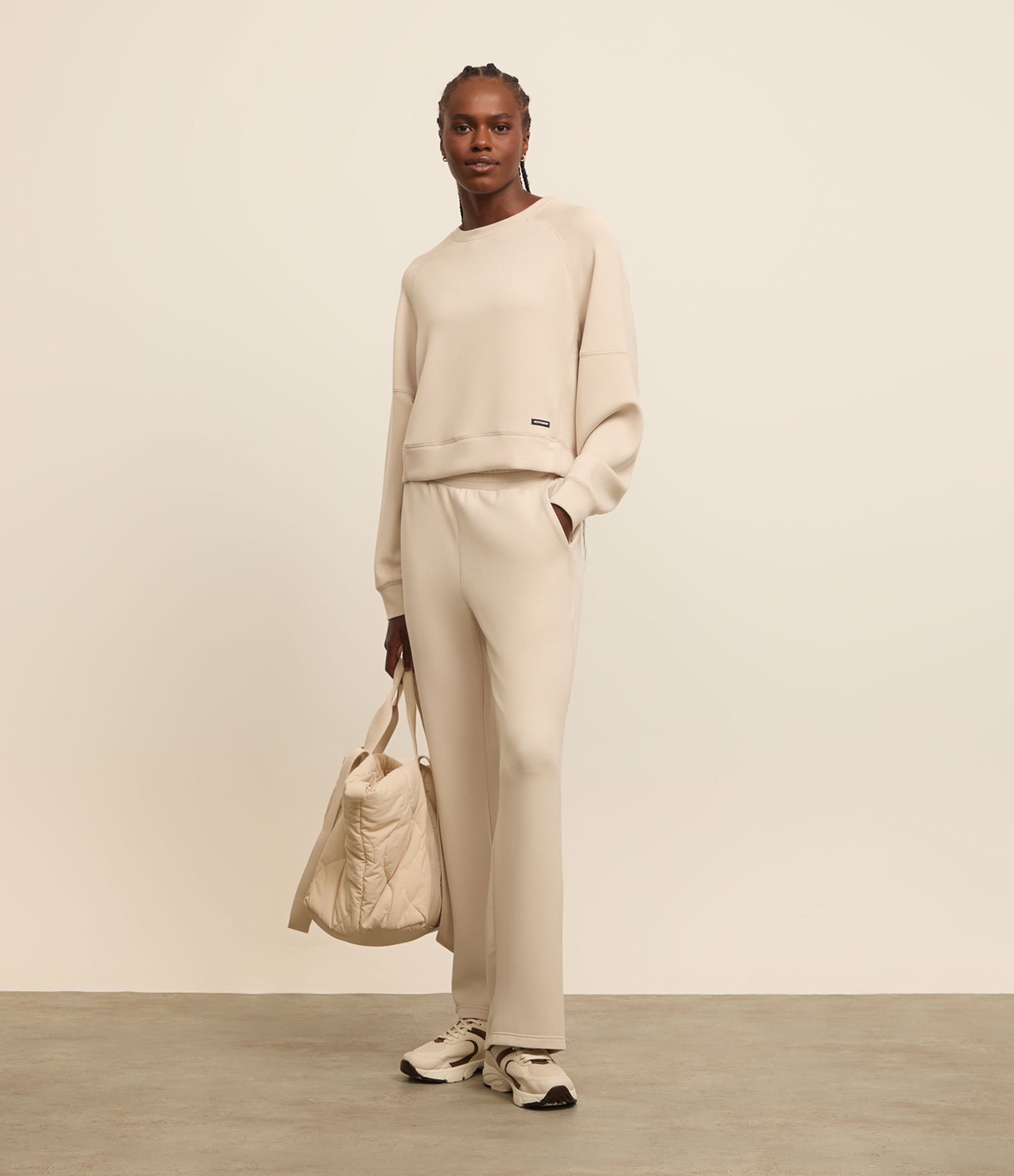 Blusão Moletom Esportivo em Microfibra com Recortes Off White 3