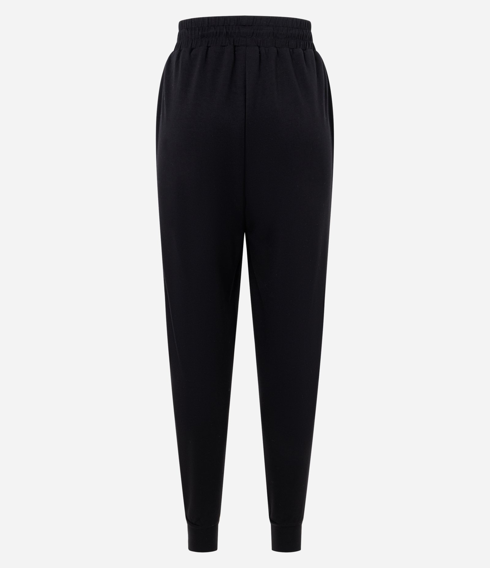 Calça Jogger em Microfibra com Cós Elástico Preto 6