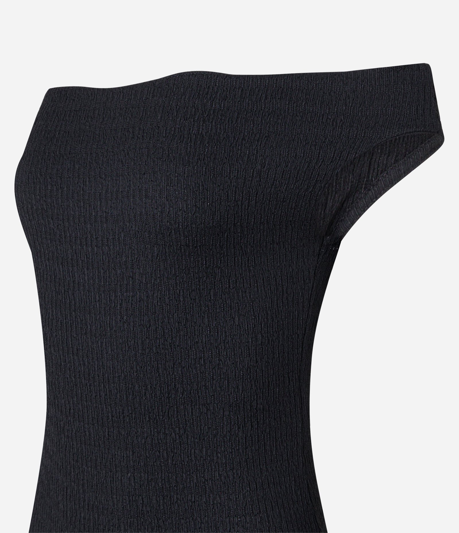 Body Texturizado com Decote Canoa Preto 7