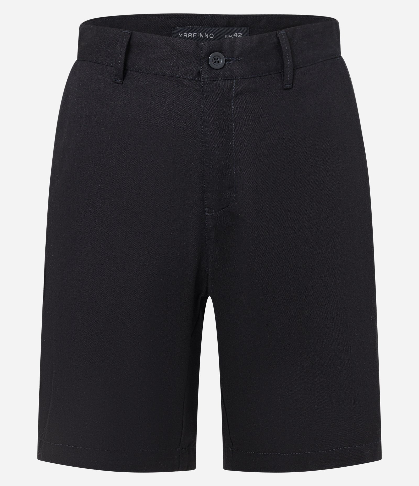 Bermuda Básica em Sarja com Passantes e Bolsos Preto 6