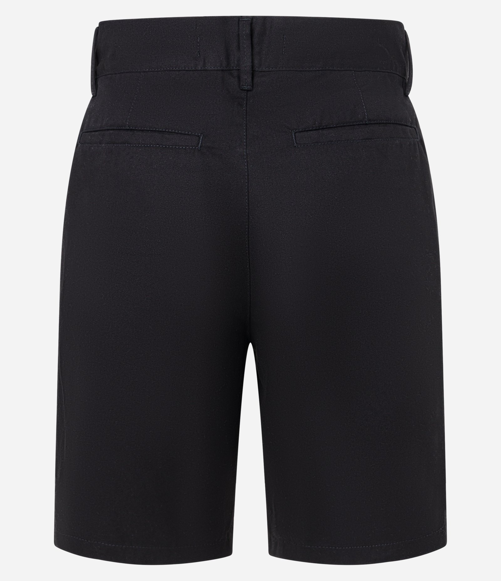 Bermuda Básica em Sarja com Passantes e Bolsos Preto 7