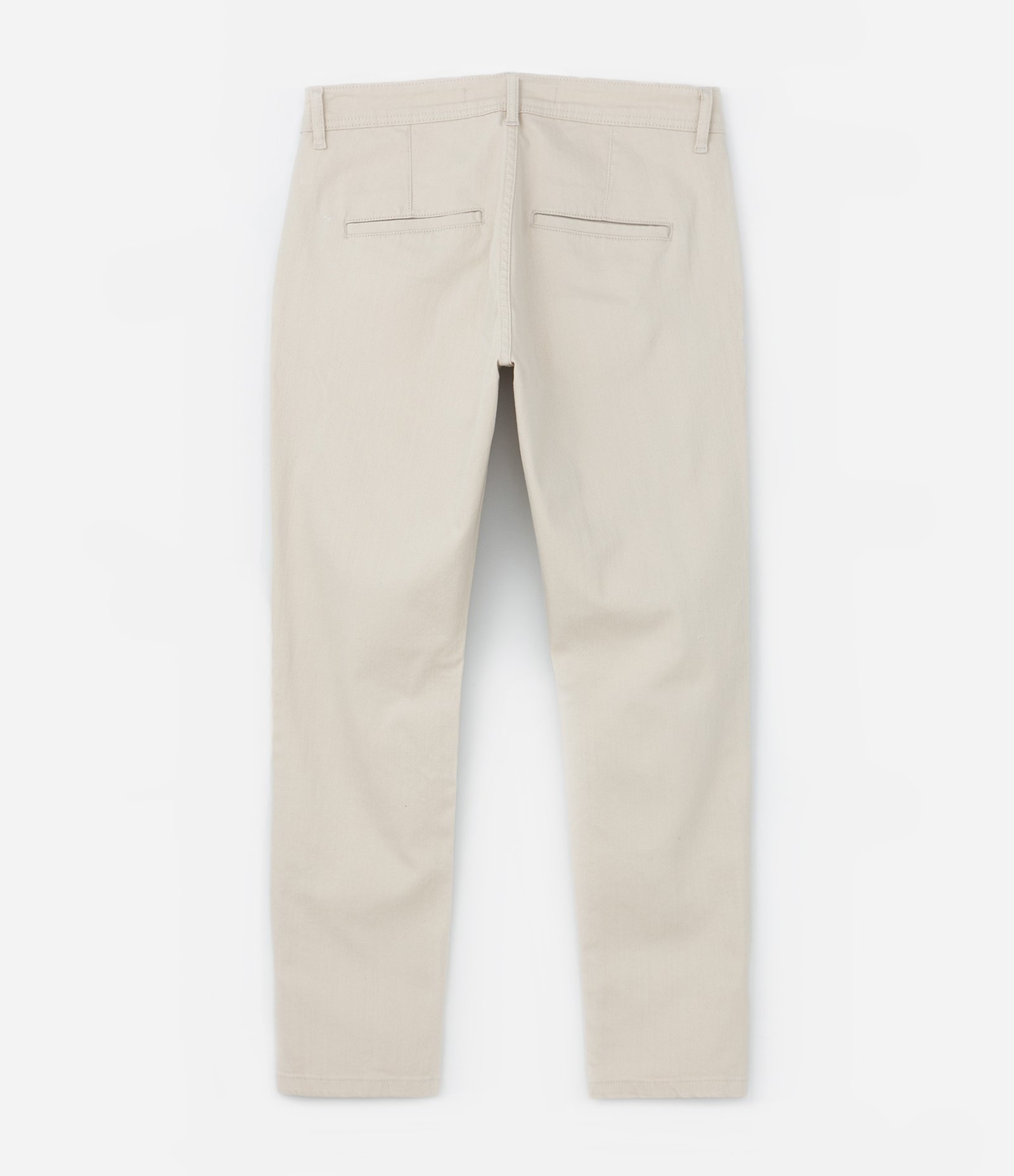 Calça Skinny em Sarja com Elastano Bege 6