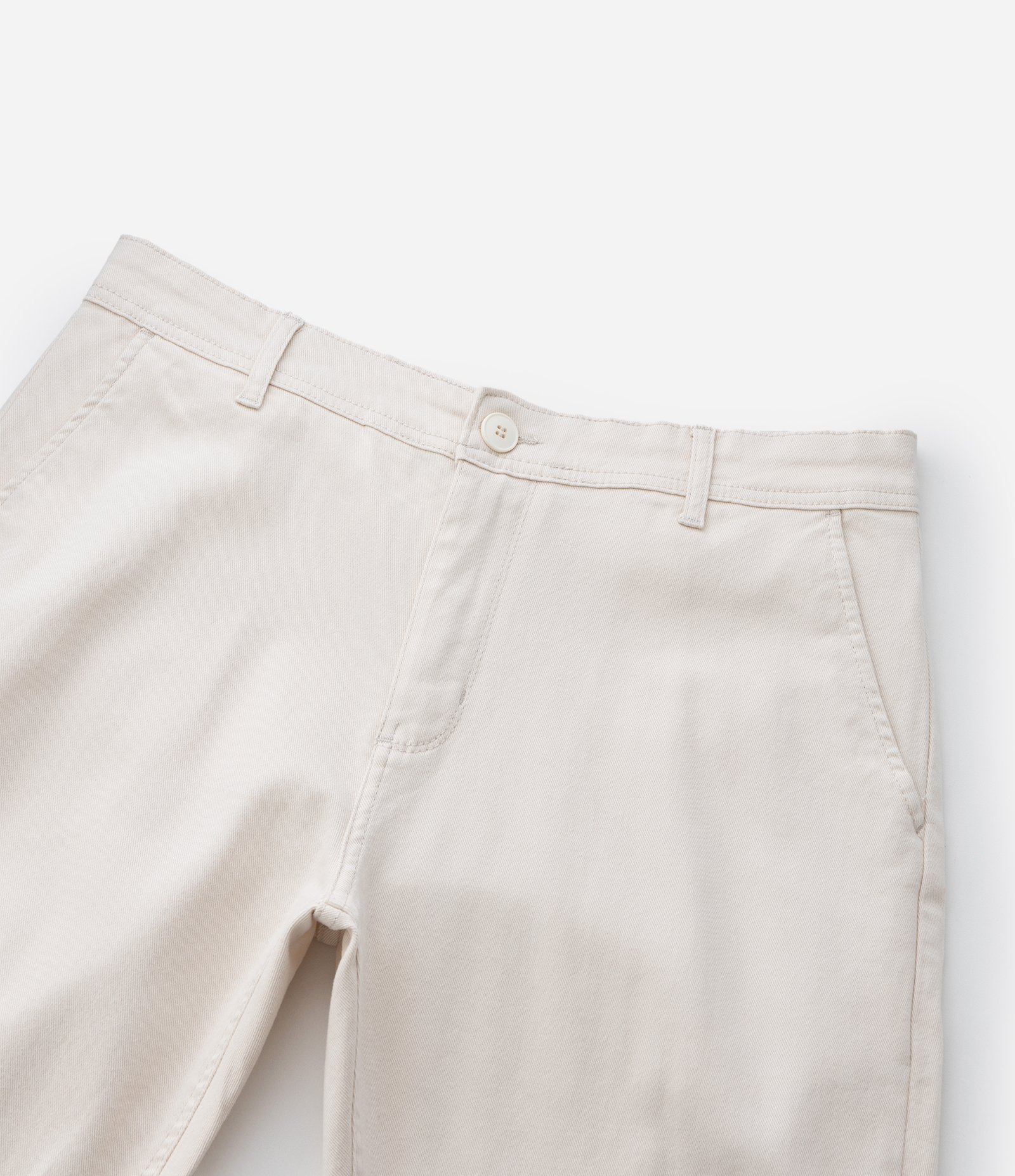 Calça Skinny em Sarja com Elastano Bege Claro 8