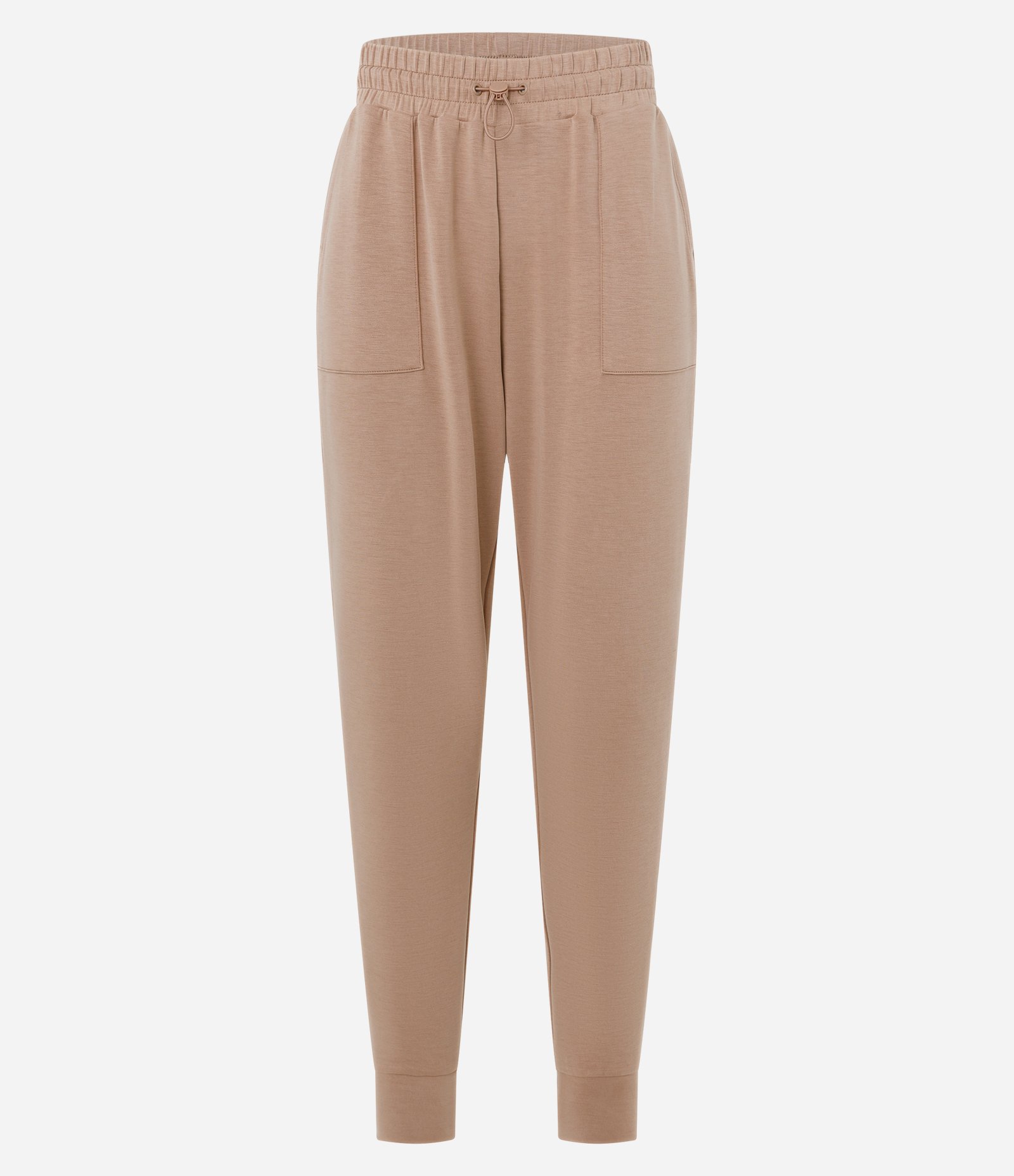 Calça Jogger Esportiva em Microfibra com Cós Elástico Marrom 5