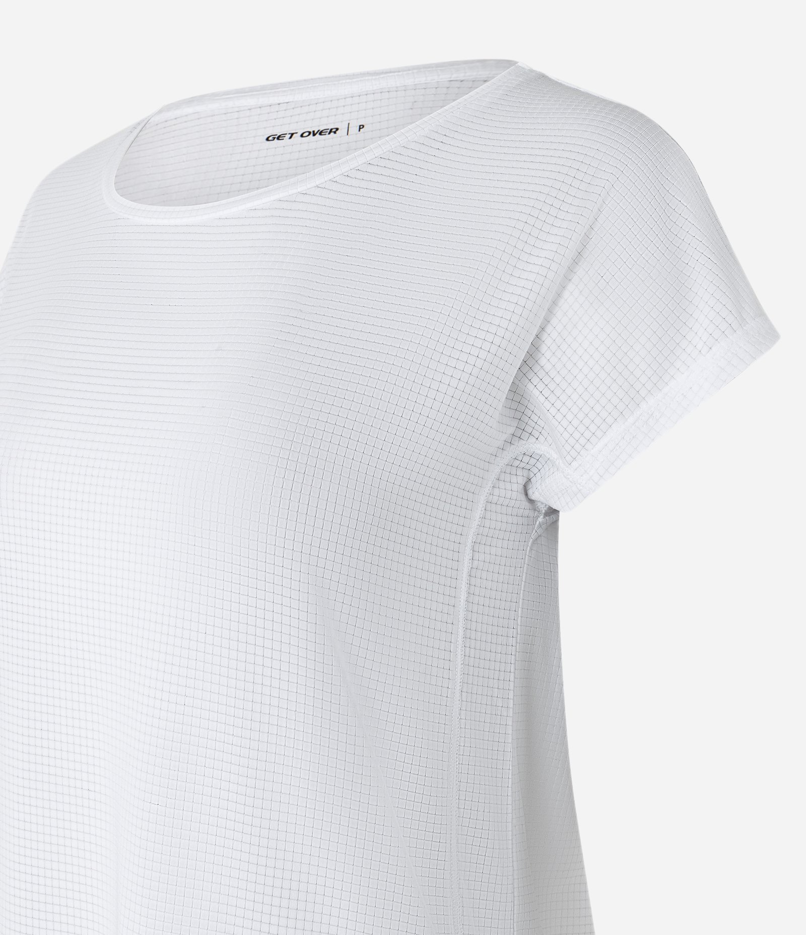 Camiseta Esportiva em Microfibra com Decote Redondo Branco 6