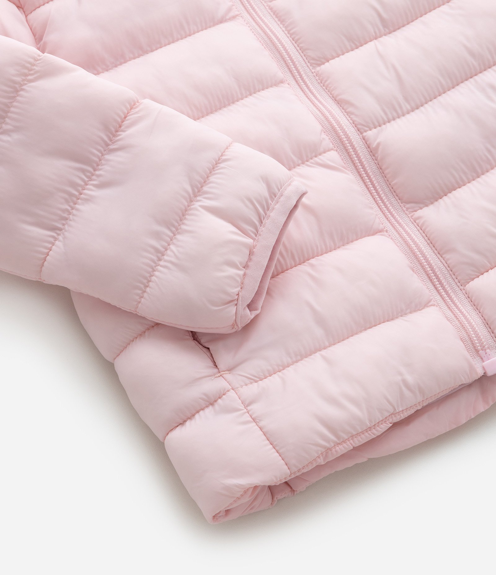 Jaqueta Puffer Infantil com Capuz - Tam 1 a 5 Anos Rosa 4