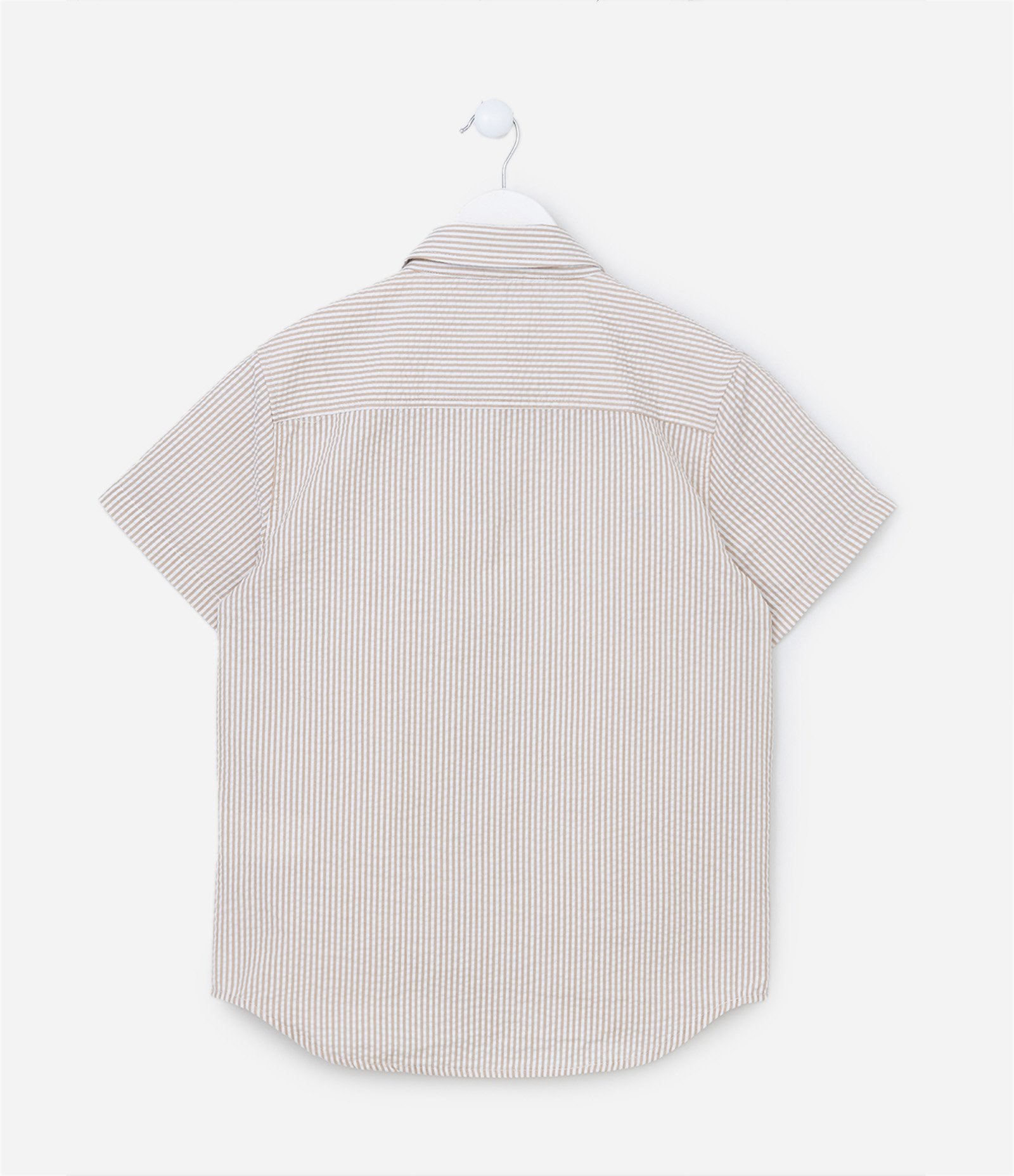 Camisa Infantil Texturizado Listras Off White 2