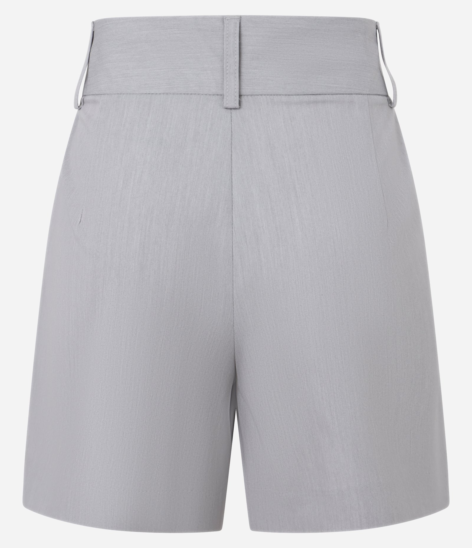 Bermuda Alfaiataria Liso com Pregas Frontais Cinza 6