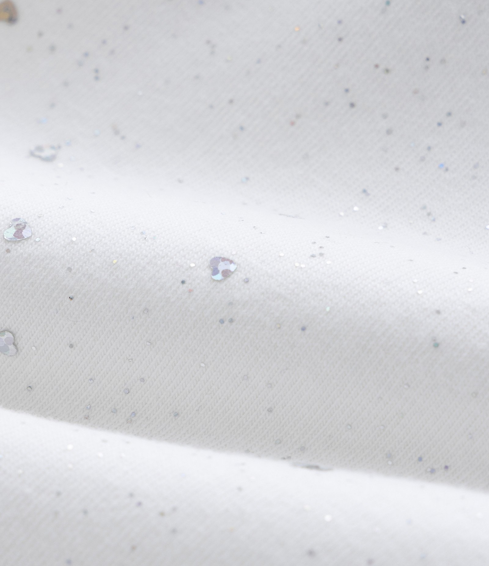 Short Clochard Infantil em Algodão com Brilhinhos - Tam 1 a 5 anos Branco Neve 3