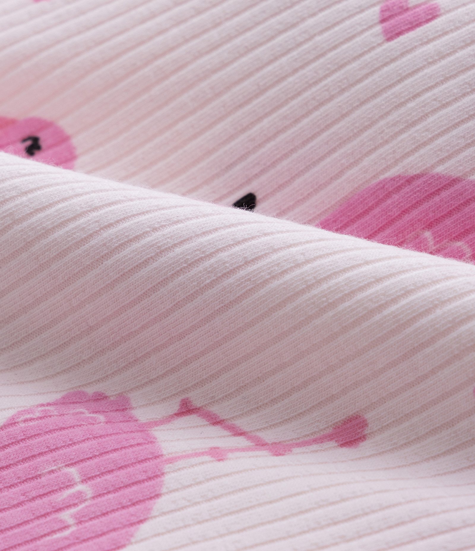 Short Infantil Canelado com Estampa Flamingos - Tam 1 a 5 Anos Rosa 3