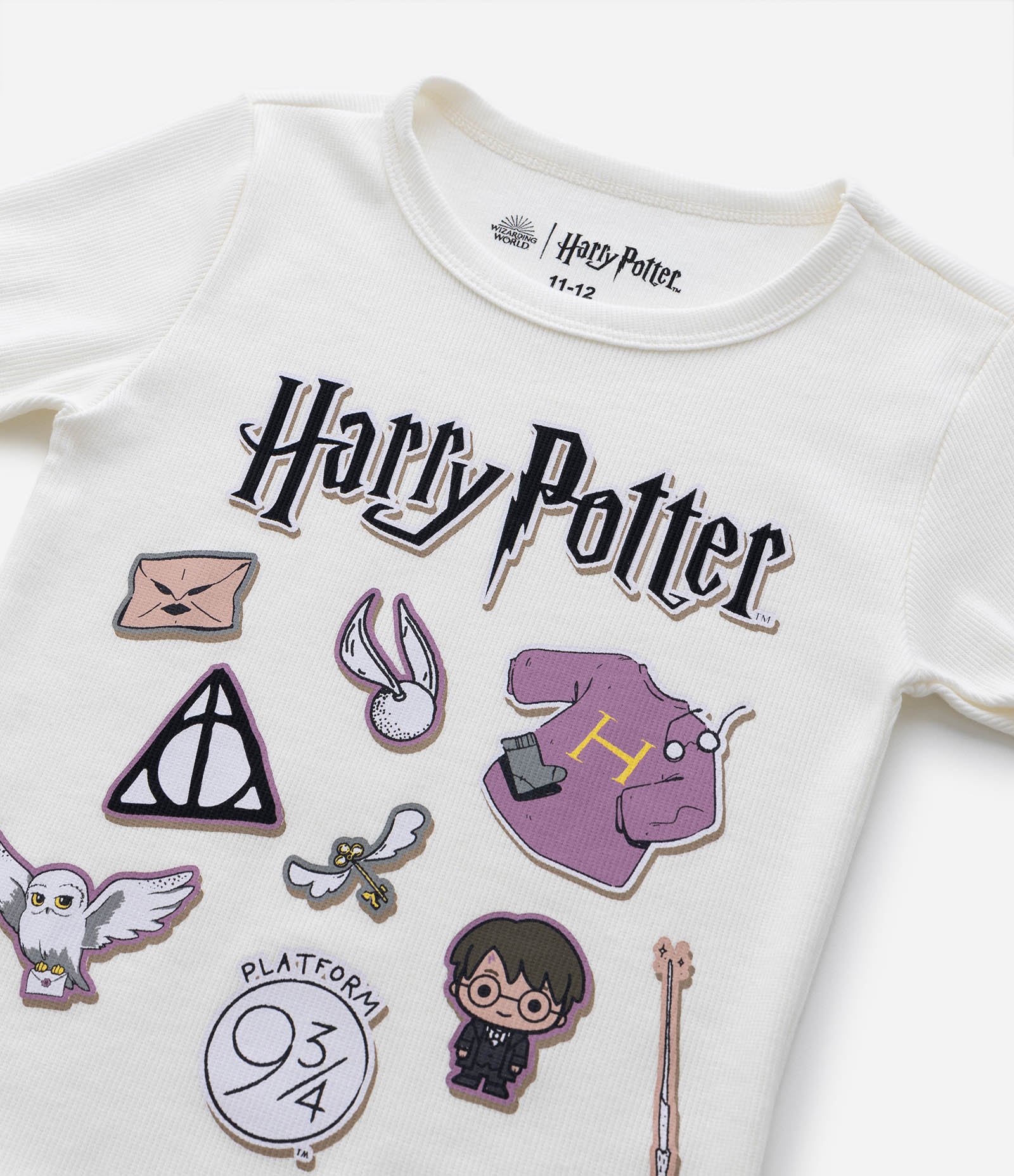 Camiseta Infantil Canelada com Estampa Harry Potter - Tam 7 a 14 Anos Branco 6