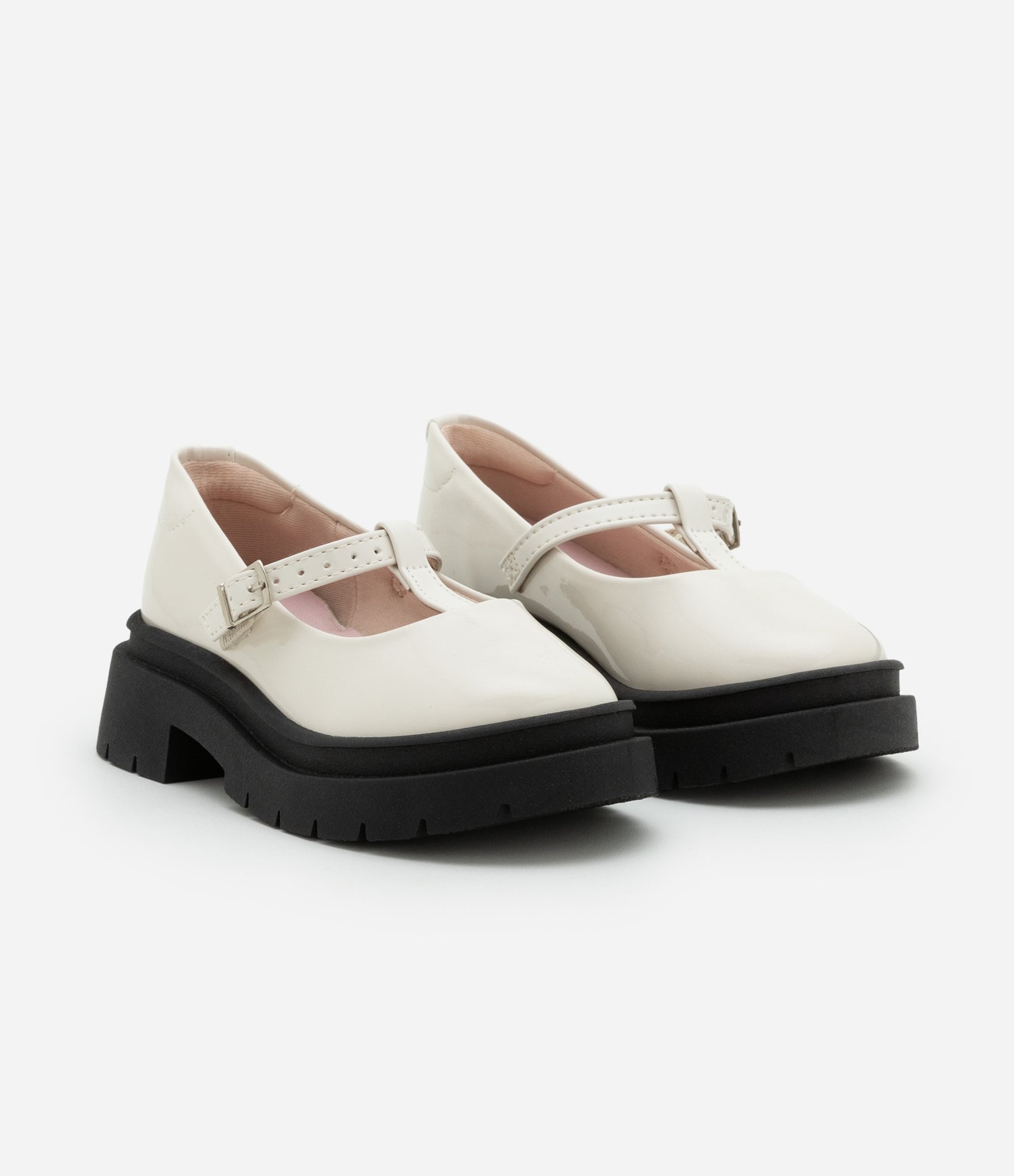 Sapato Oxford Infantil com Sola Tratoradinha Molekinha - Tam 26 ao 32 Off White 2