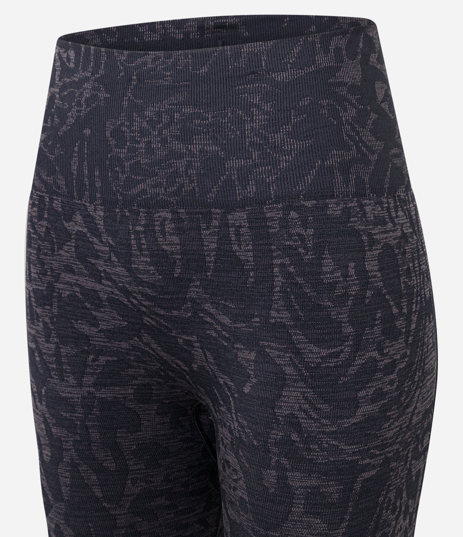 Calça Legging Esportiva Seamless com Jacquard Animal Print Onça Preto 6