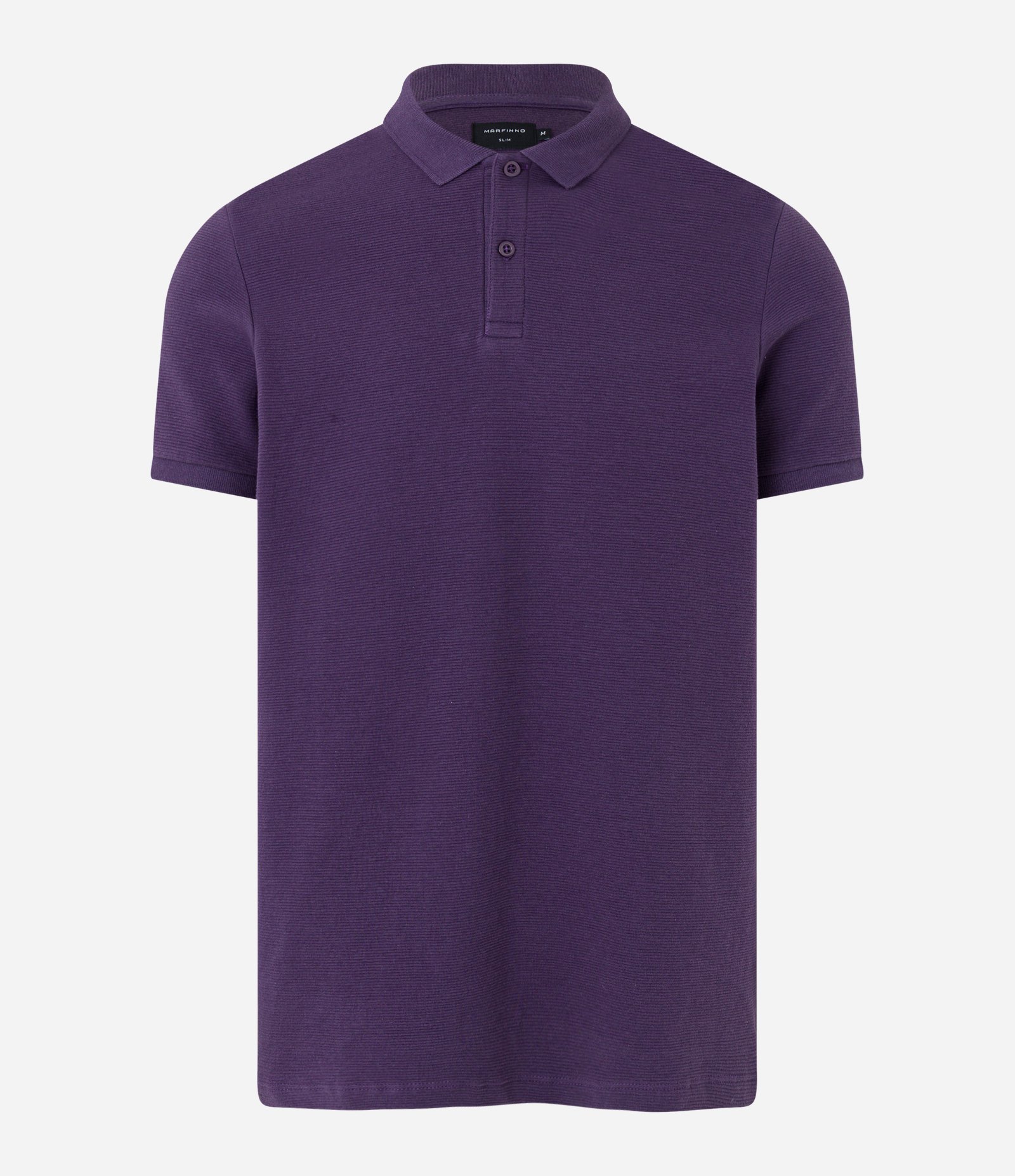 Camisa Polo em Algodão com Textura Canelada Roxo 5