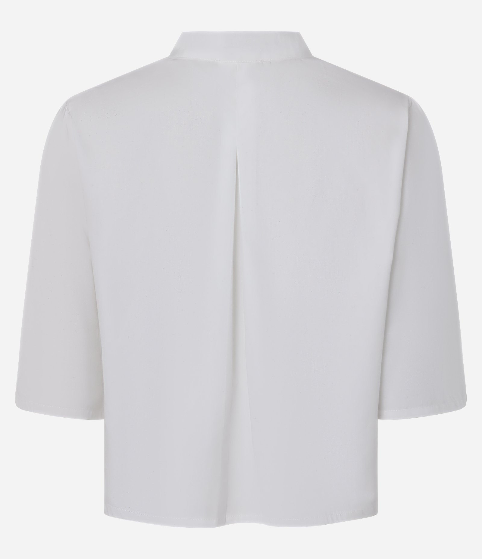 Blusa em Tricoline com Manga Bufante e Amarrações de Laços Frontais Branco 2