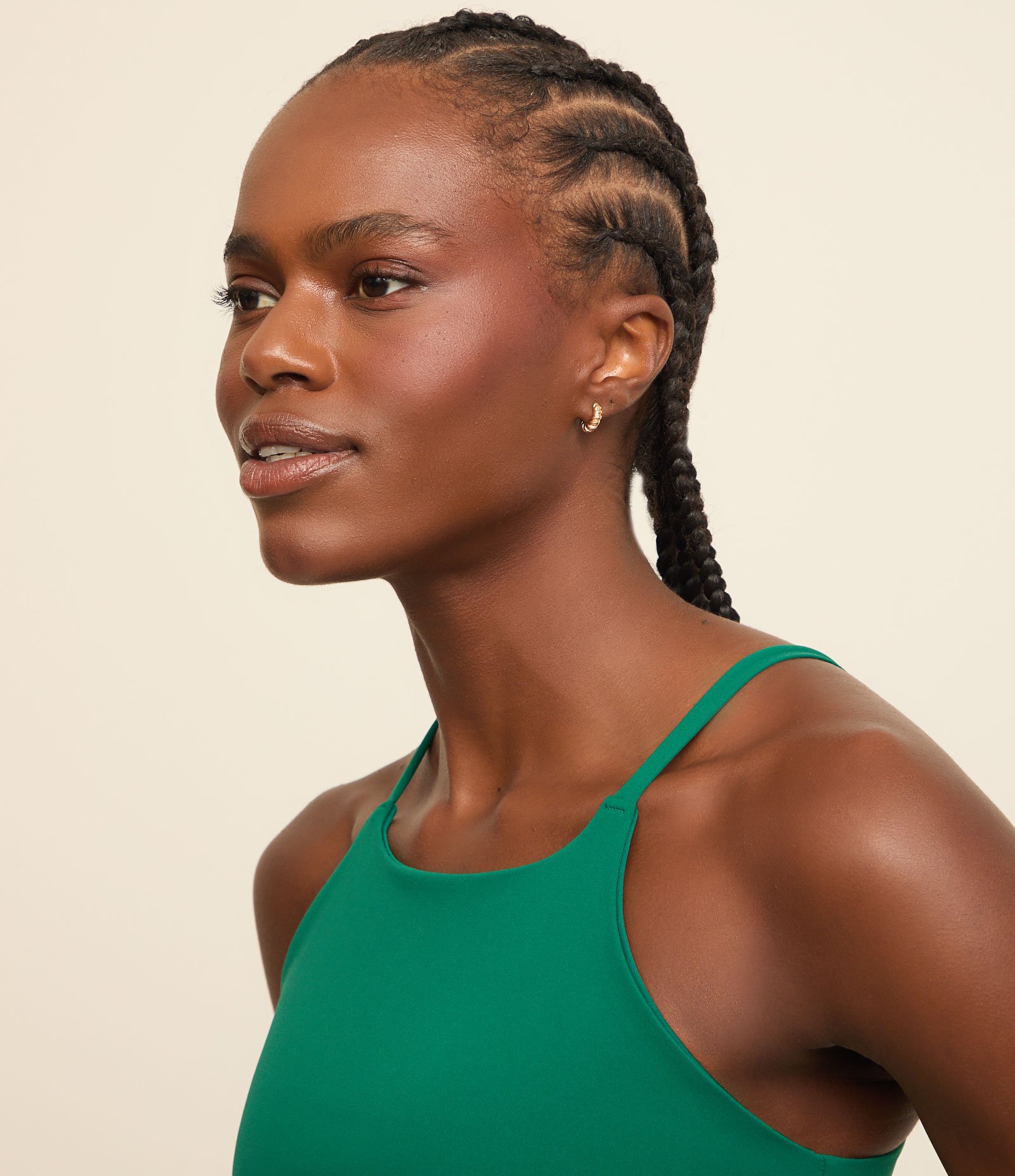 Top Esportivo Sem Bojo em Microfibra Verde 4