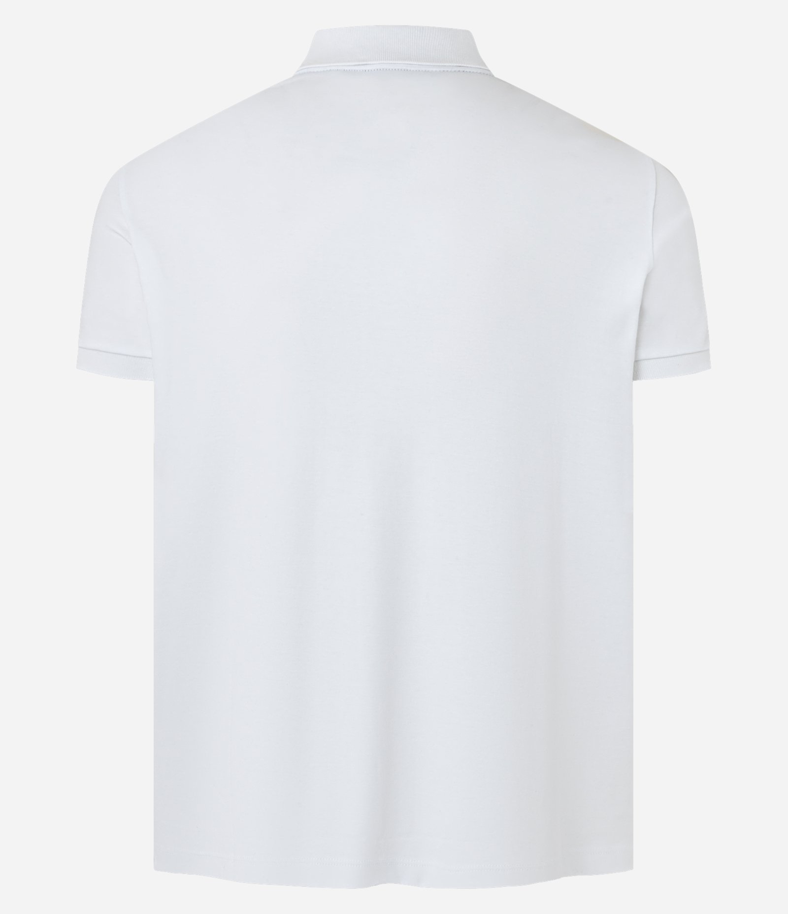 Camisa Polo em Algodão Peruano com Zíper na Gola Branco 7