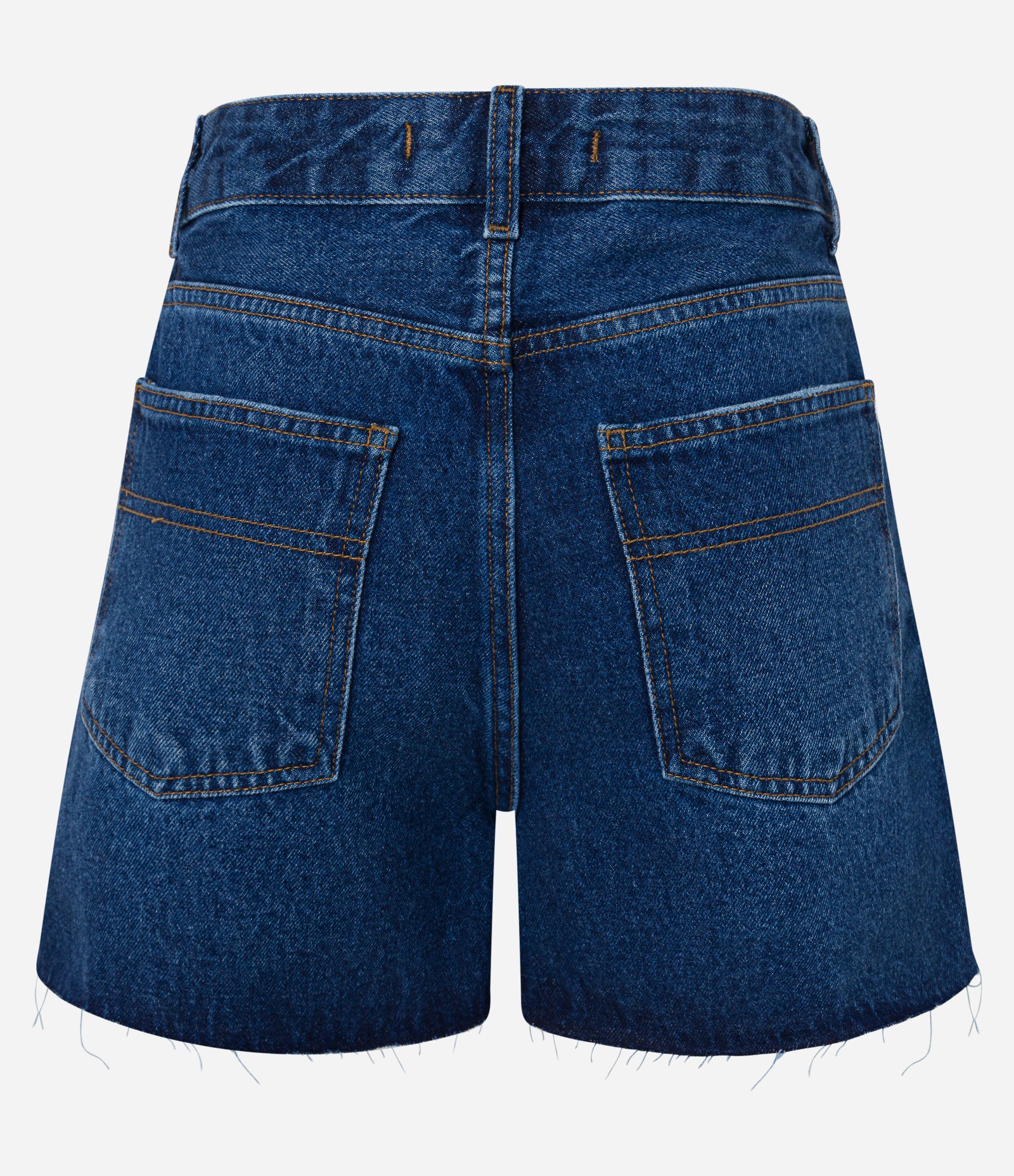 Short Cintura Média em Jeans com Fenda Lateral Azul 6
