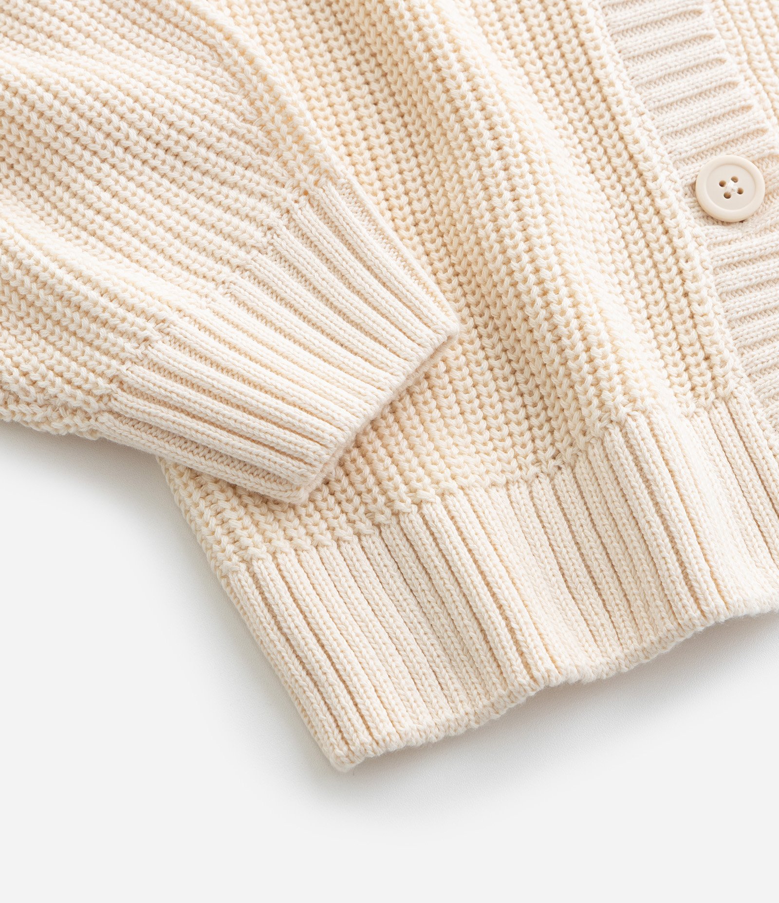 Cardigan Infantil em Tricô com Bordado Floral - Tam 5 a 14 Anos Bege 3