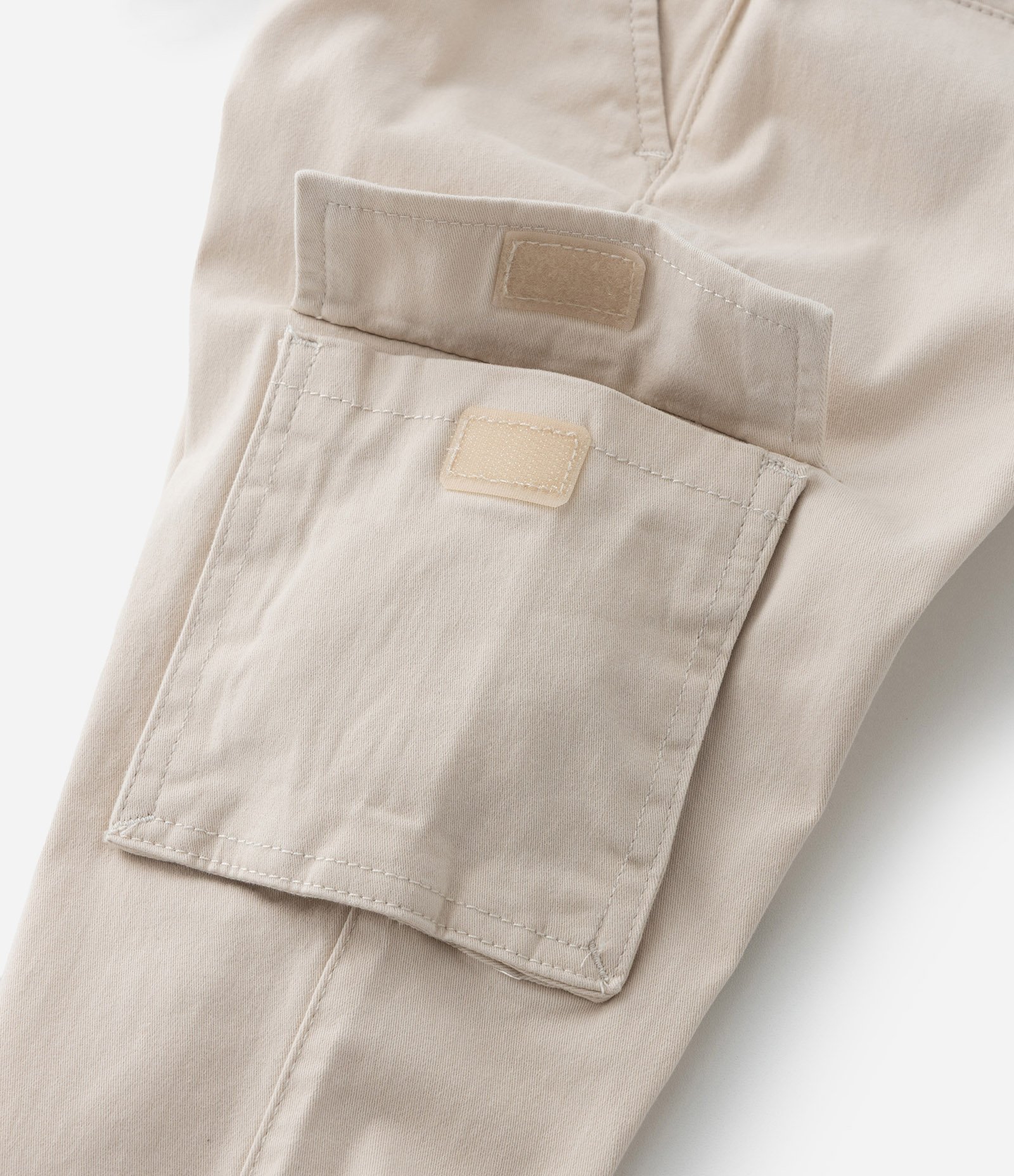 Calça Jogger Infantil com Bolsos Cargo - Tam 5 a 14 anos Bege 6