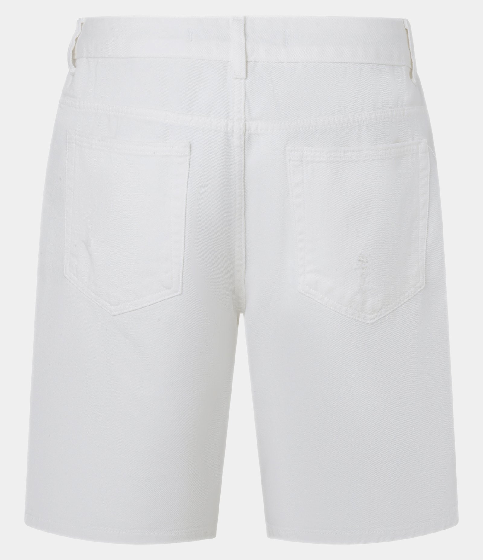 Bermuda Slim Destroyed com Puídos e Bolso Branco 2