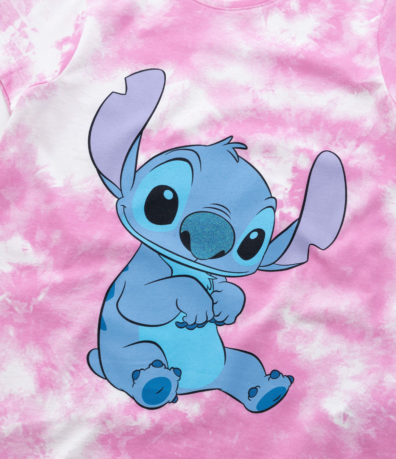 Camiseta Infantil com Estampa do Stitch - Tam 5 a 14 Anos Rosa 4