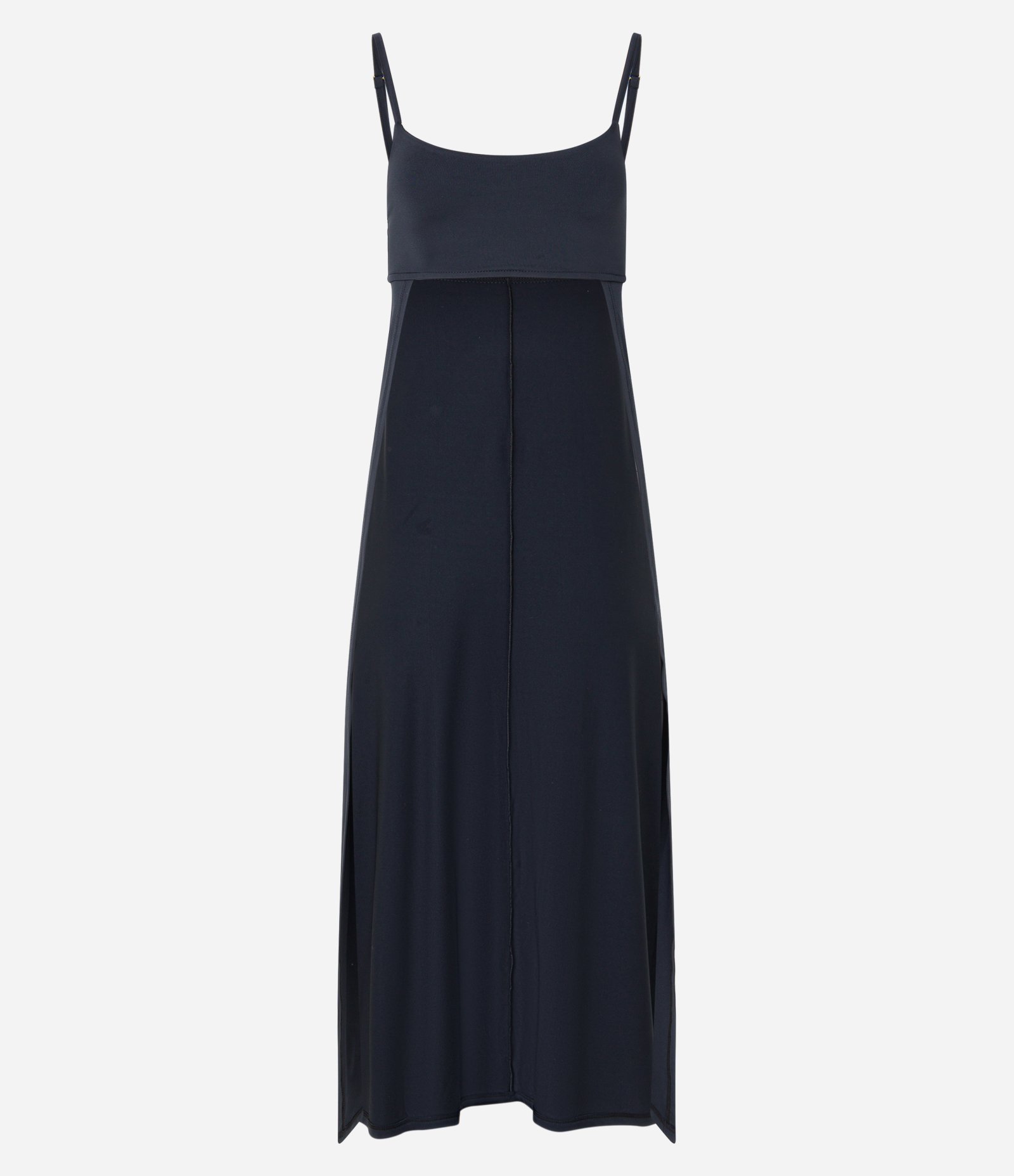 Blusa Super Cropped com Alças Finas e Costas Longas Preto 5