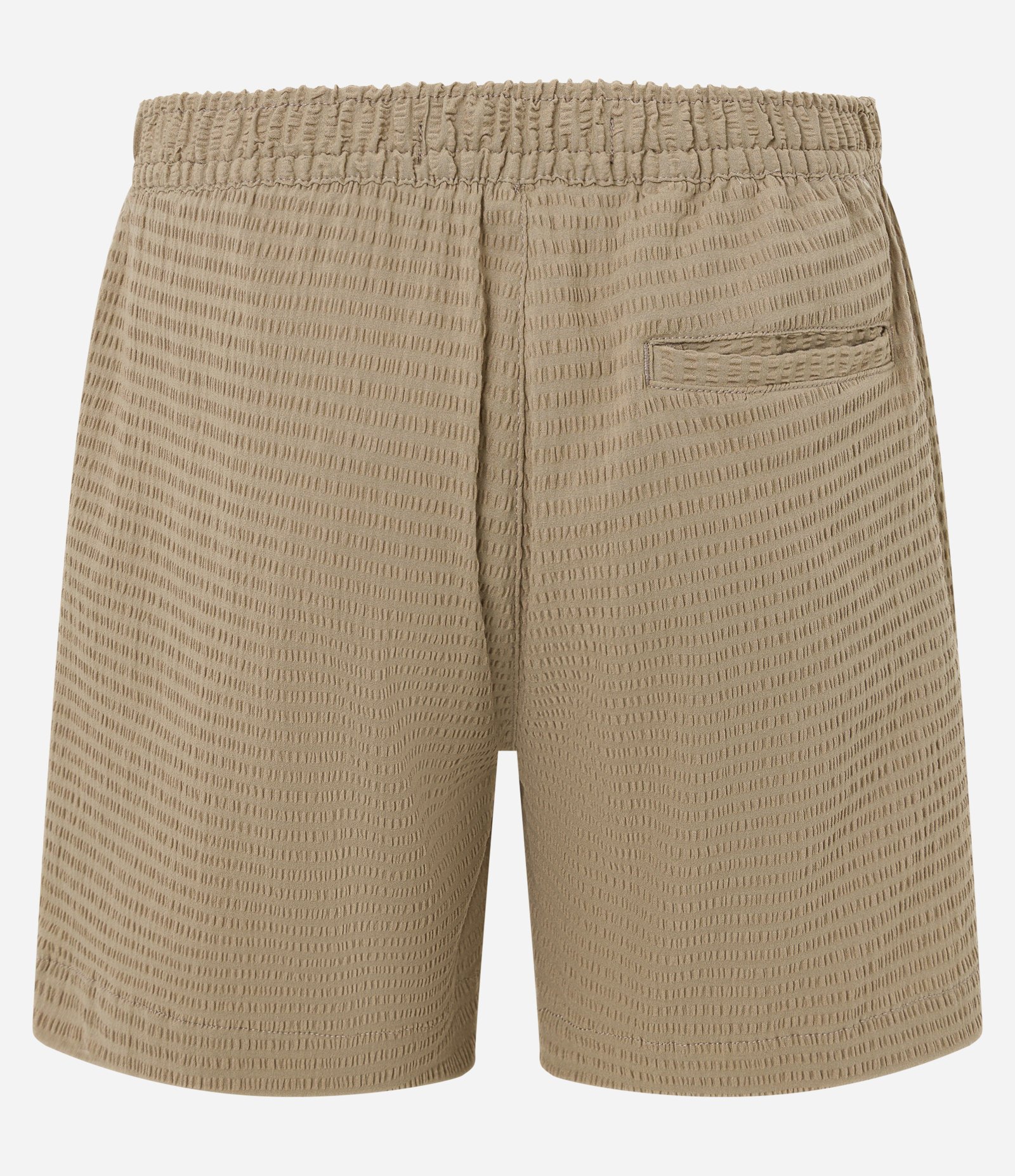 Bermuda Slim em Algodão com Textura e Bolsos Marrom 2