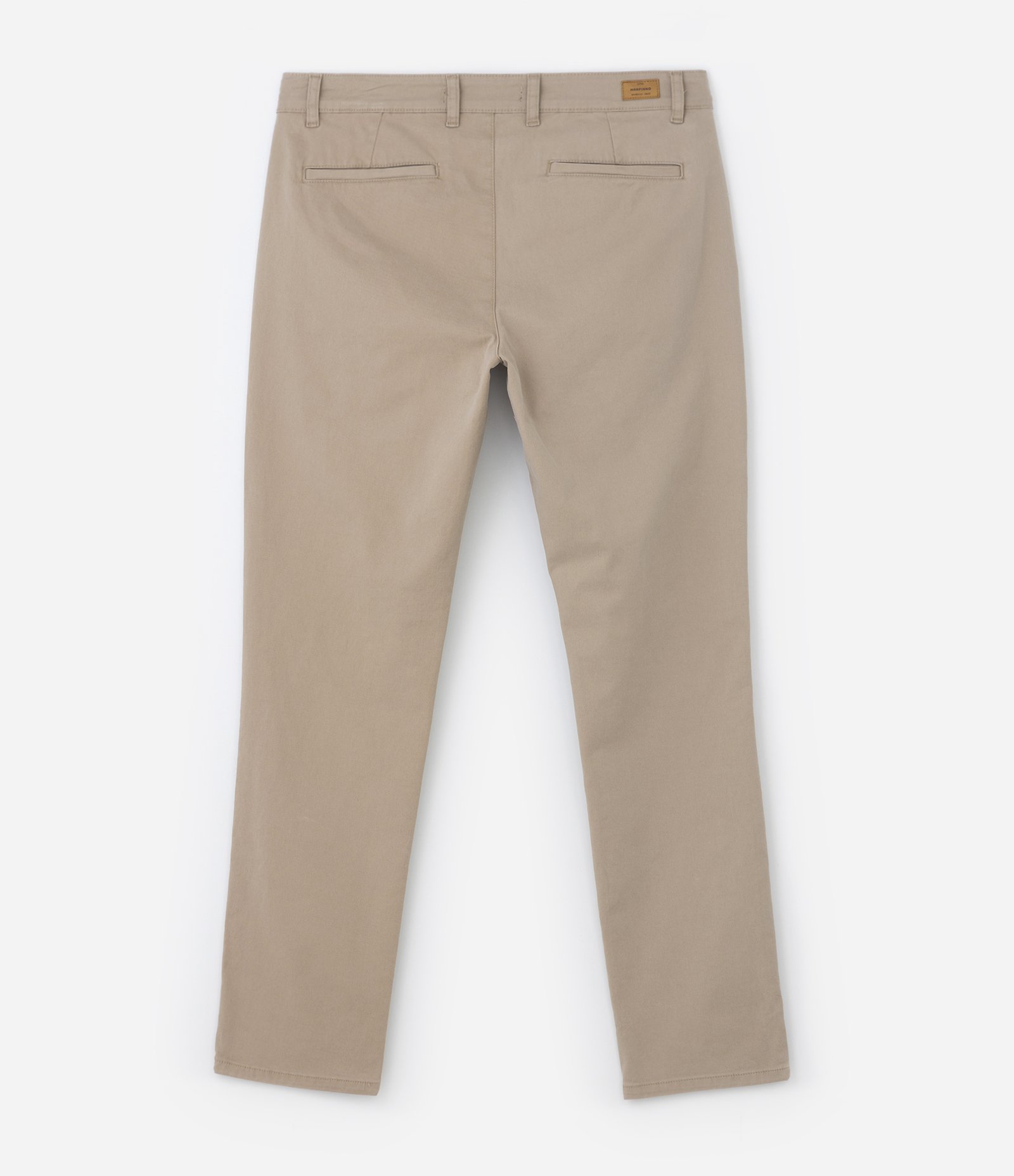 Calça Slim em Sarja com Lavagem Estonada Marrom Médio 7