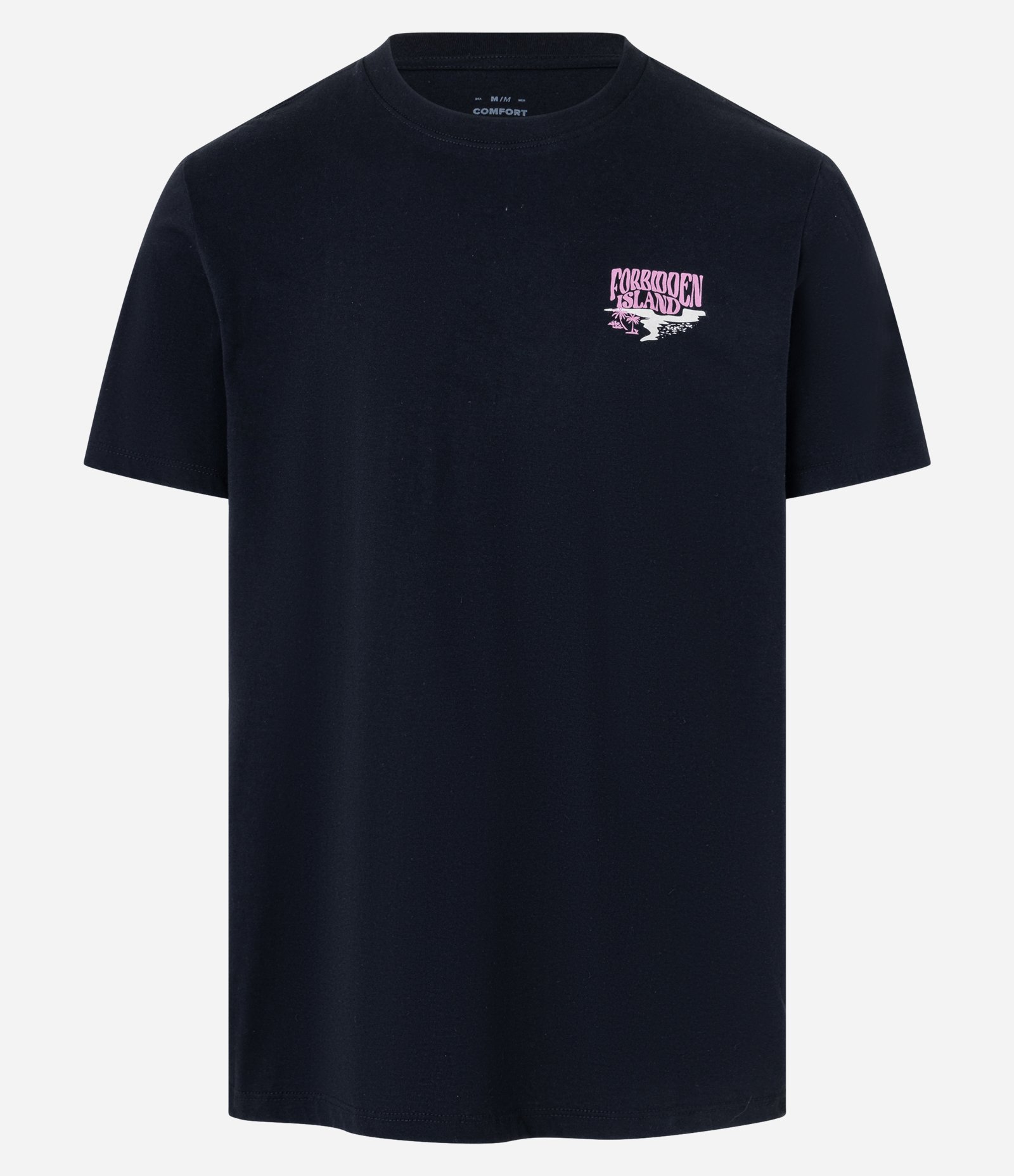 Camiseta Comfort em Algodão com Estampa Lettering Preto 5