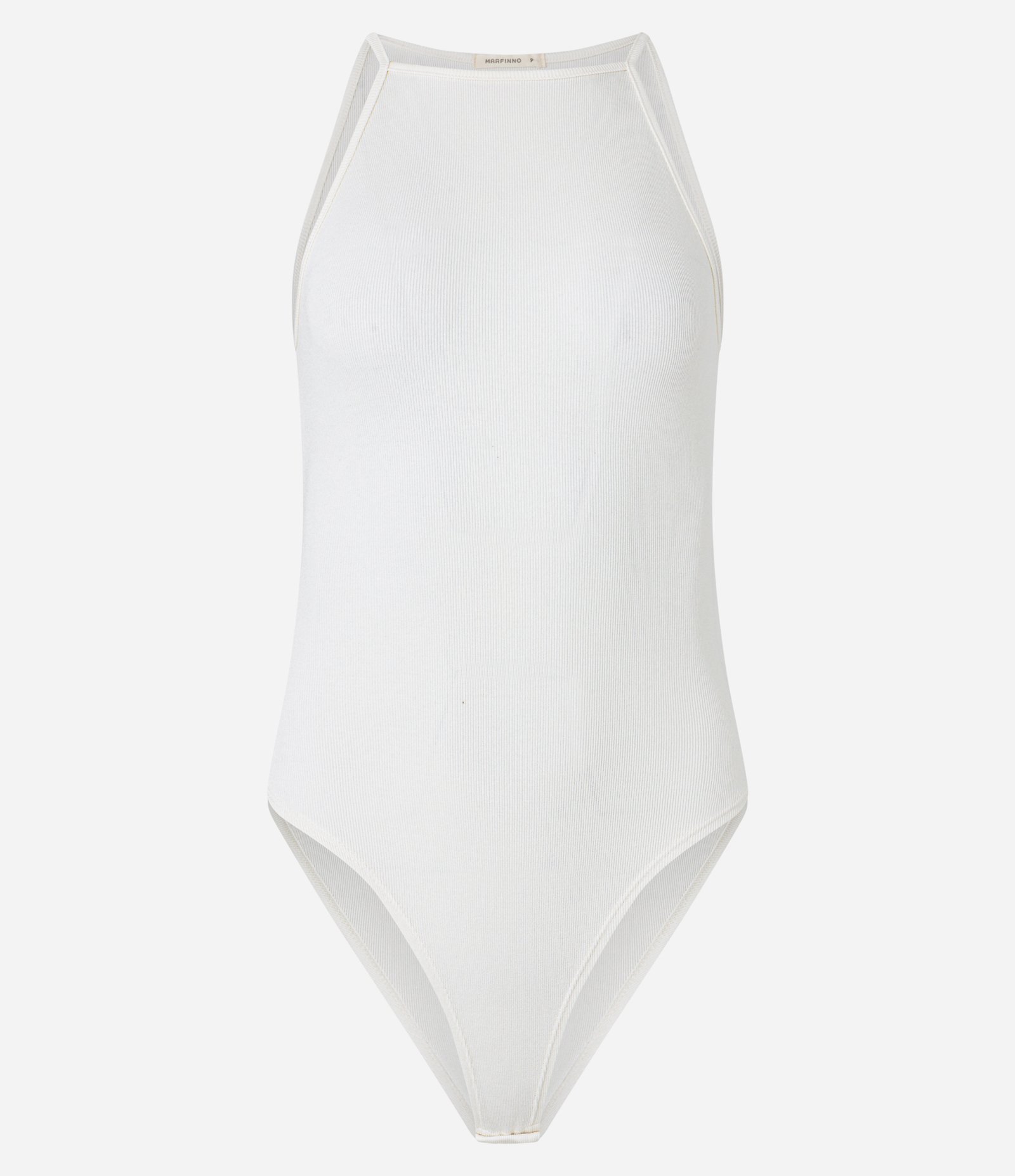 Body em Ribana com Gola Redonda Branco 8