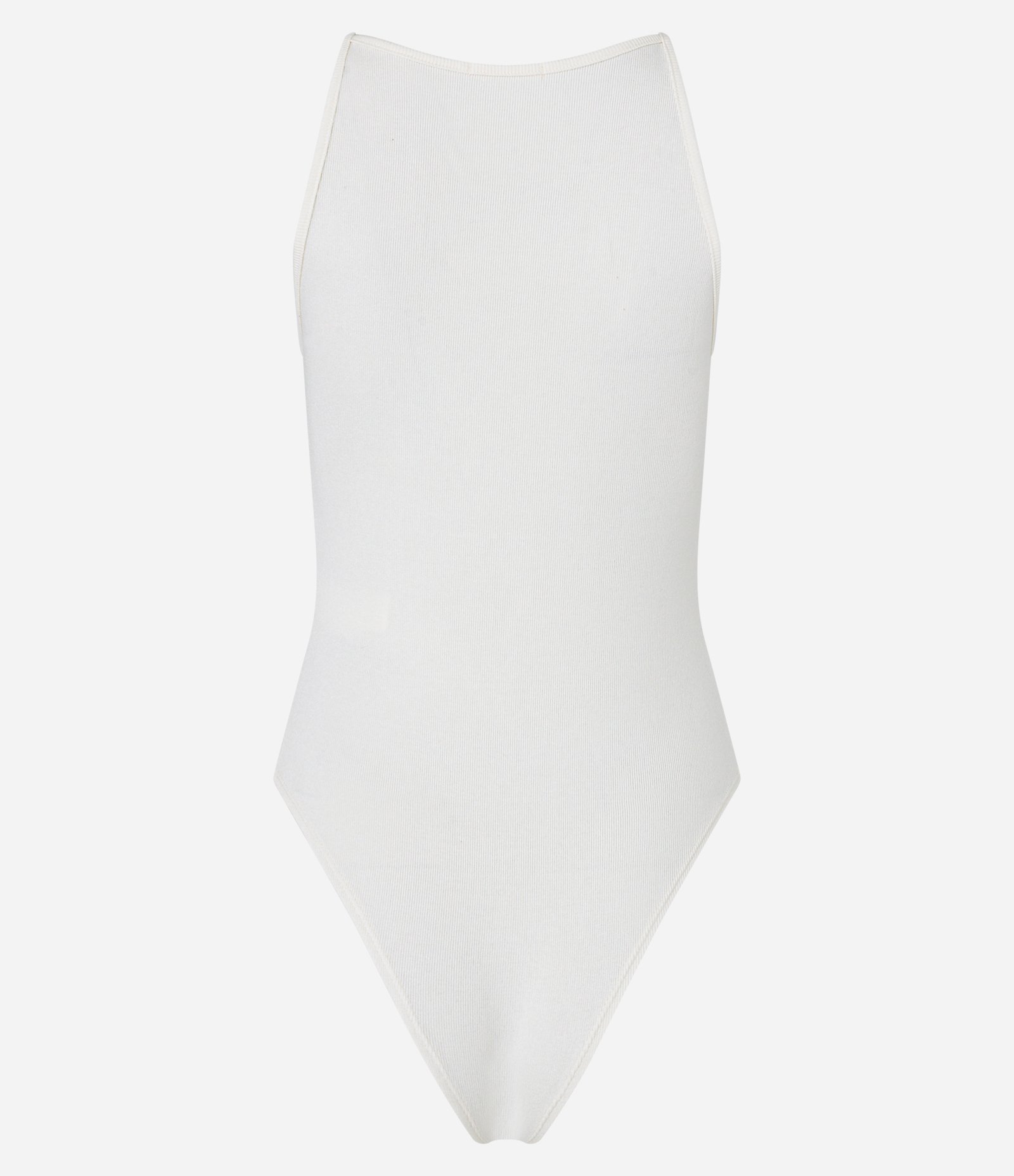 Body em Ribana com Gola Redonda Branco 10
