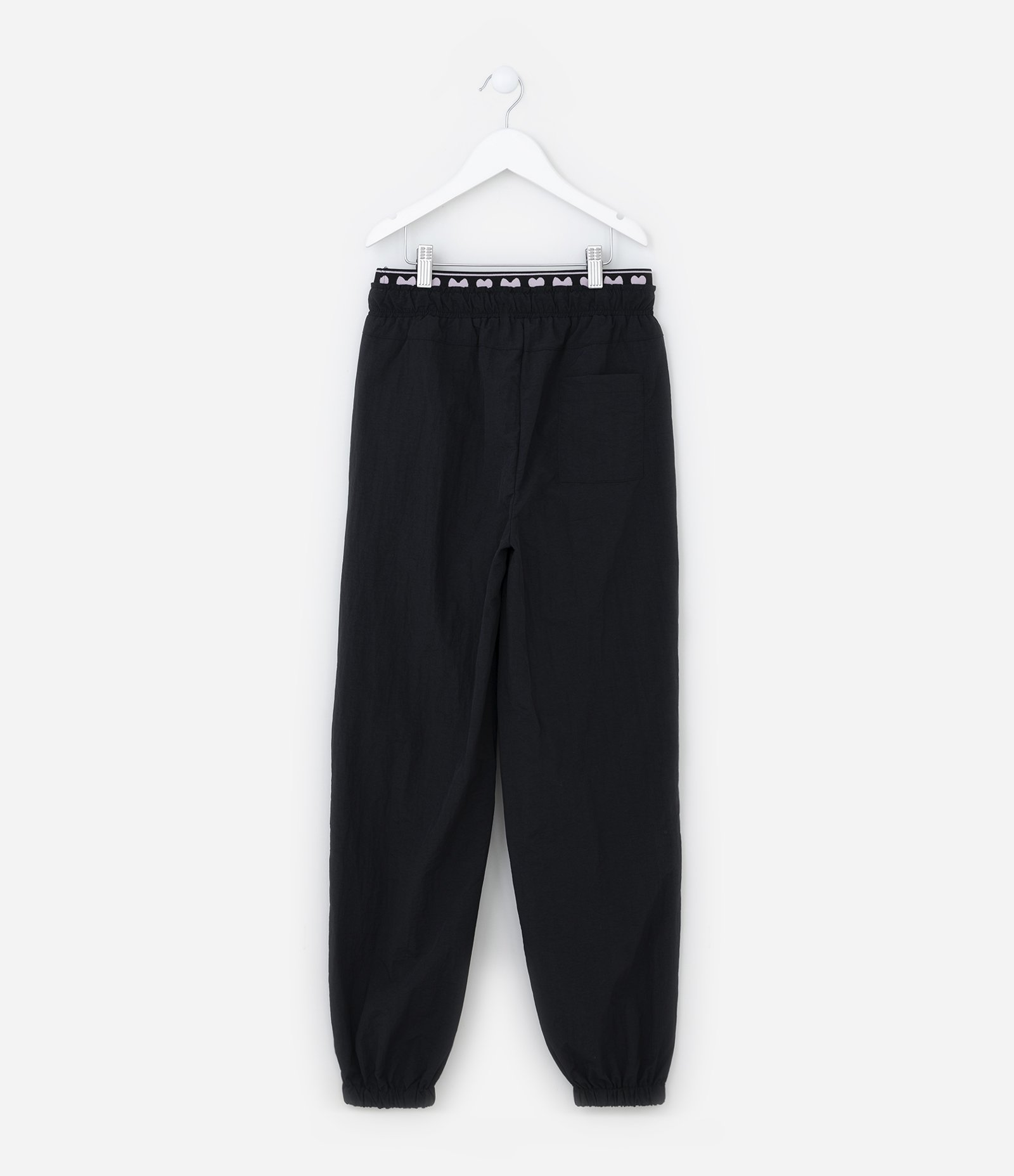 Calça Parachute Infantil com Cós Elástico - Tam 5 a 14 Anos Preto 2