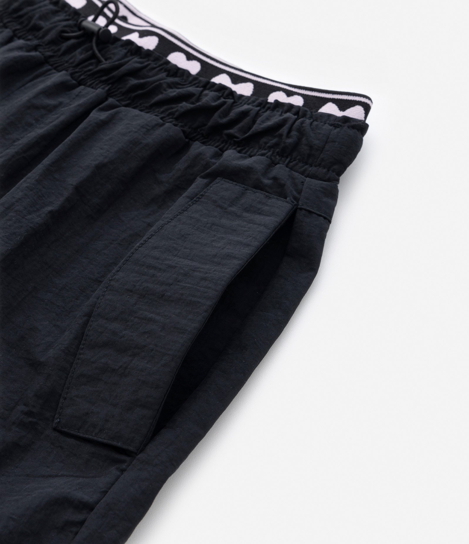 Calça Parachute Infantil com Cós Elástico - Tam 5 a 14 Anos Preto 4