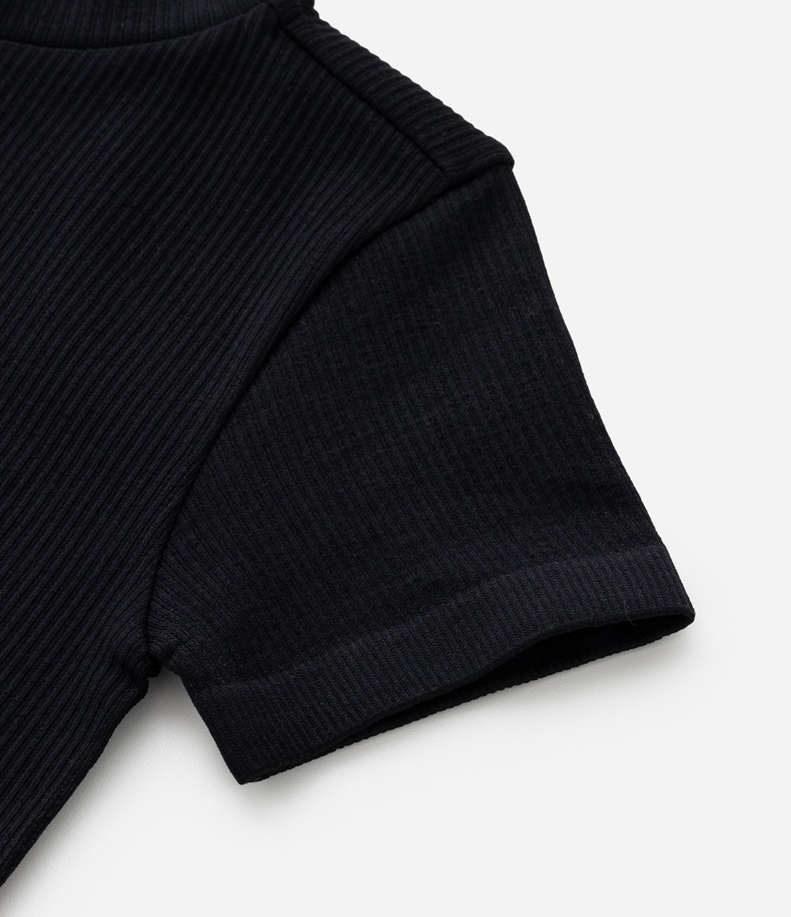 Camiseta Básica Infantil Texturizada Seamless - Tam 5 a 14 Anos Preto 6