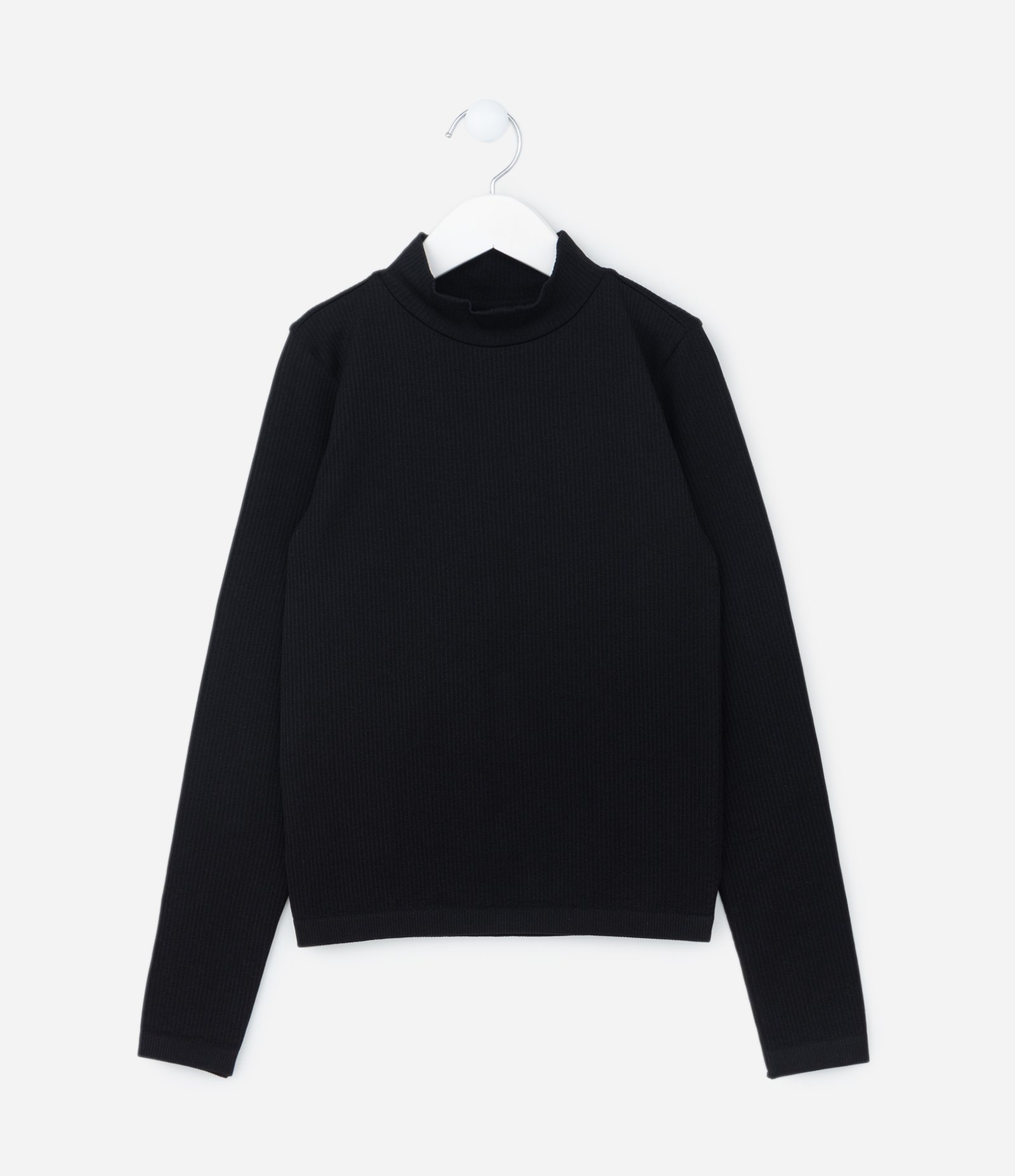 Camiseta Infantil Canelada Seamless - Tam 5 a 14 Anos Preto 1