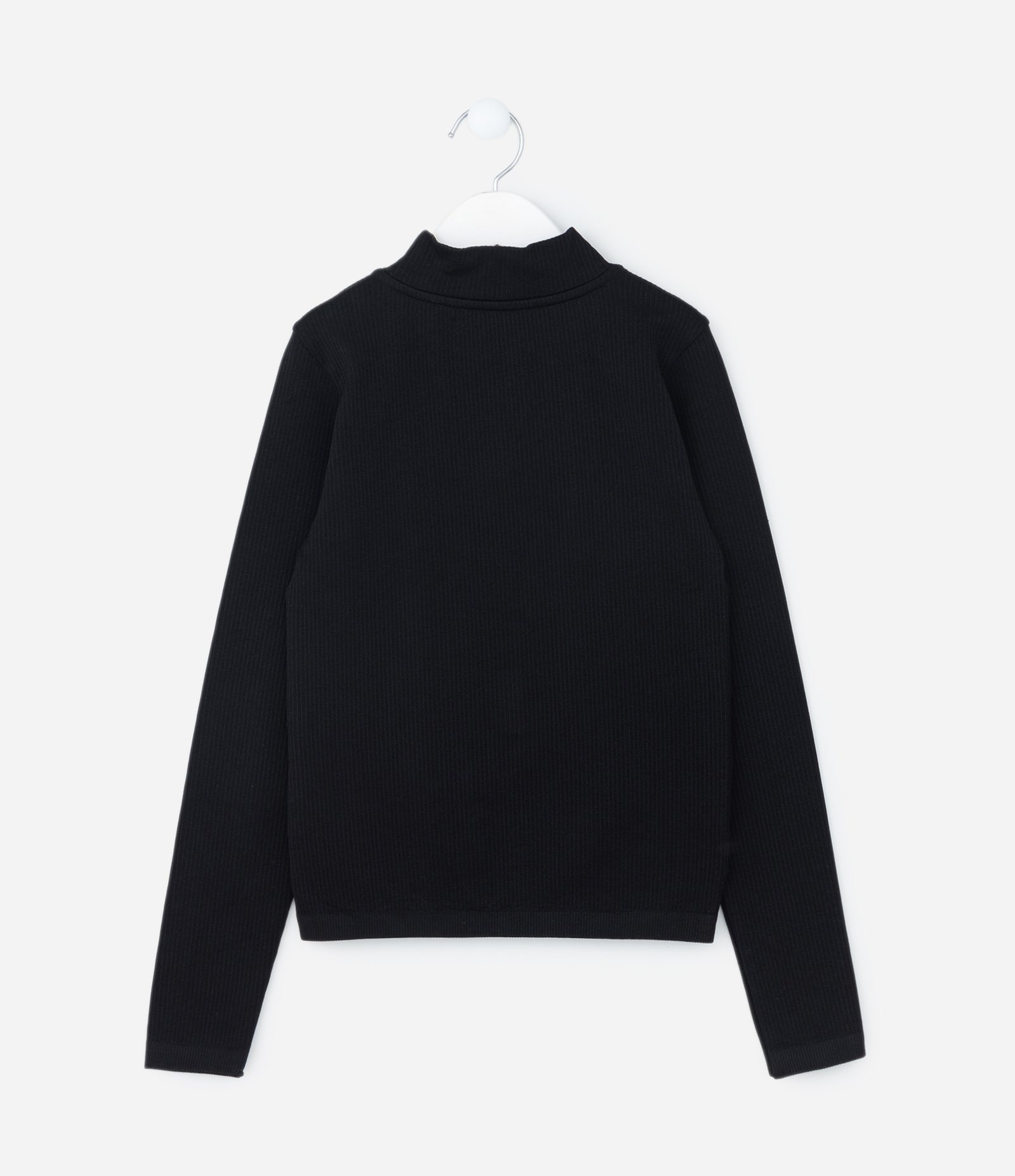 Camiseta Infantil Canelada Seamless - Tam 5 a 14 Anos Preto 2