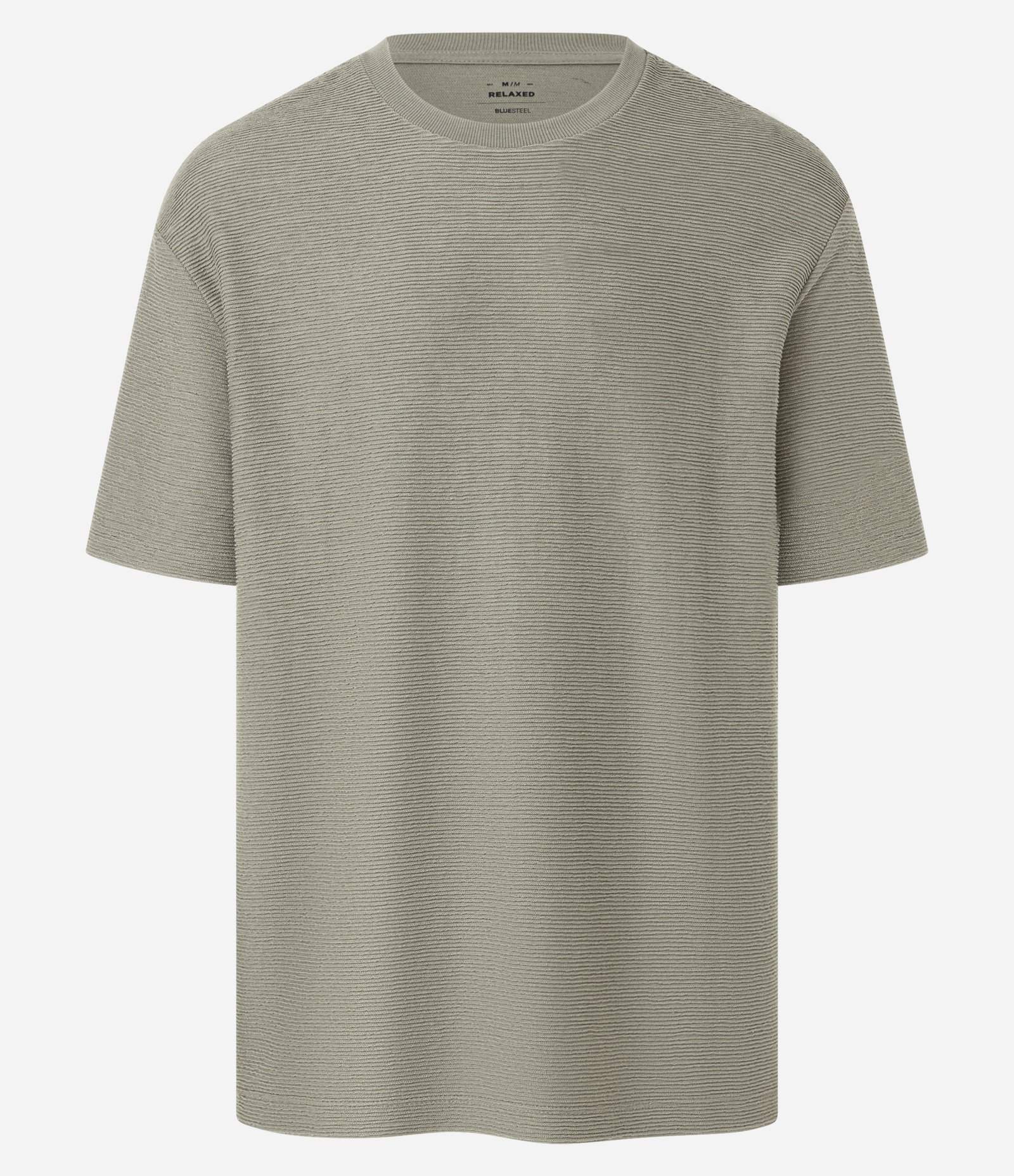 Camiseta Relaxed em Algodão com Textura Verde 5