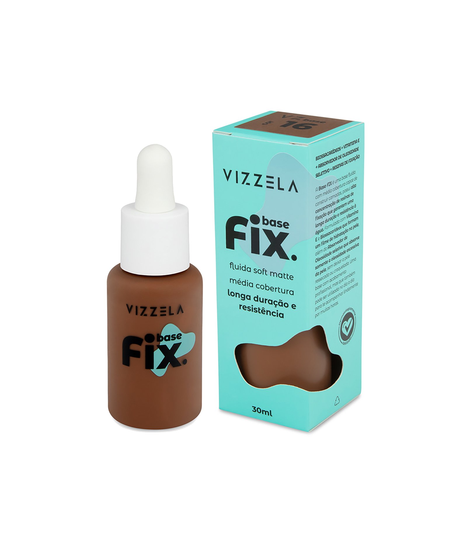 Base Líquida Fix Vizzela Cor 16 2