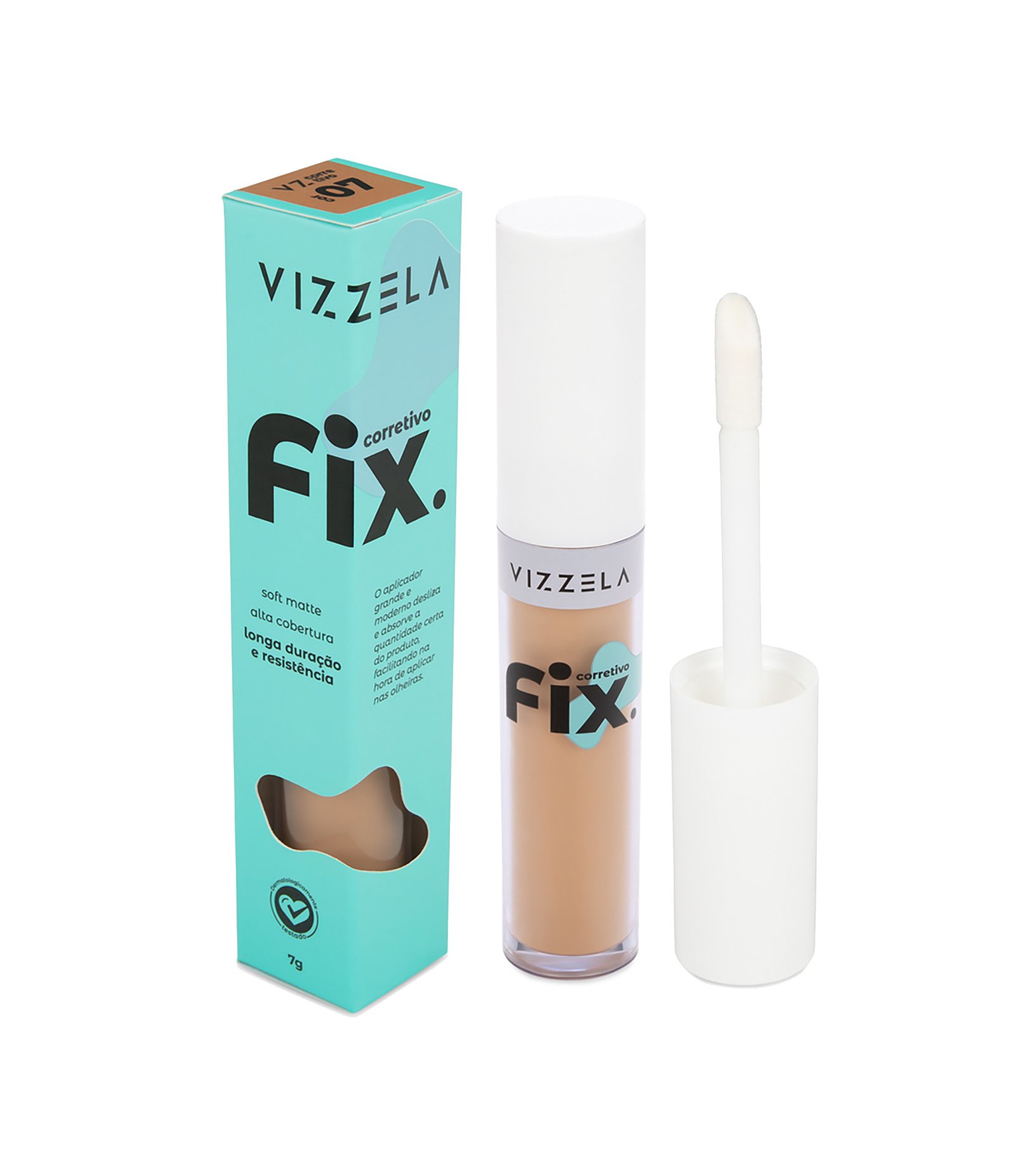 Corretivo Líquido Fix Vizzela Cor 7 2
