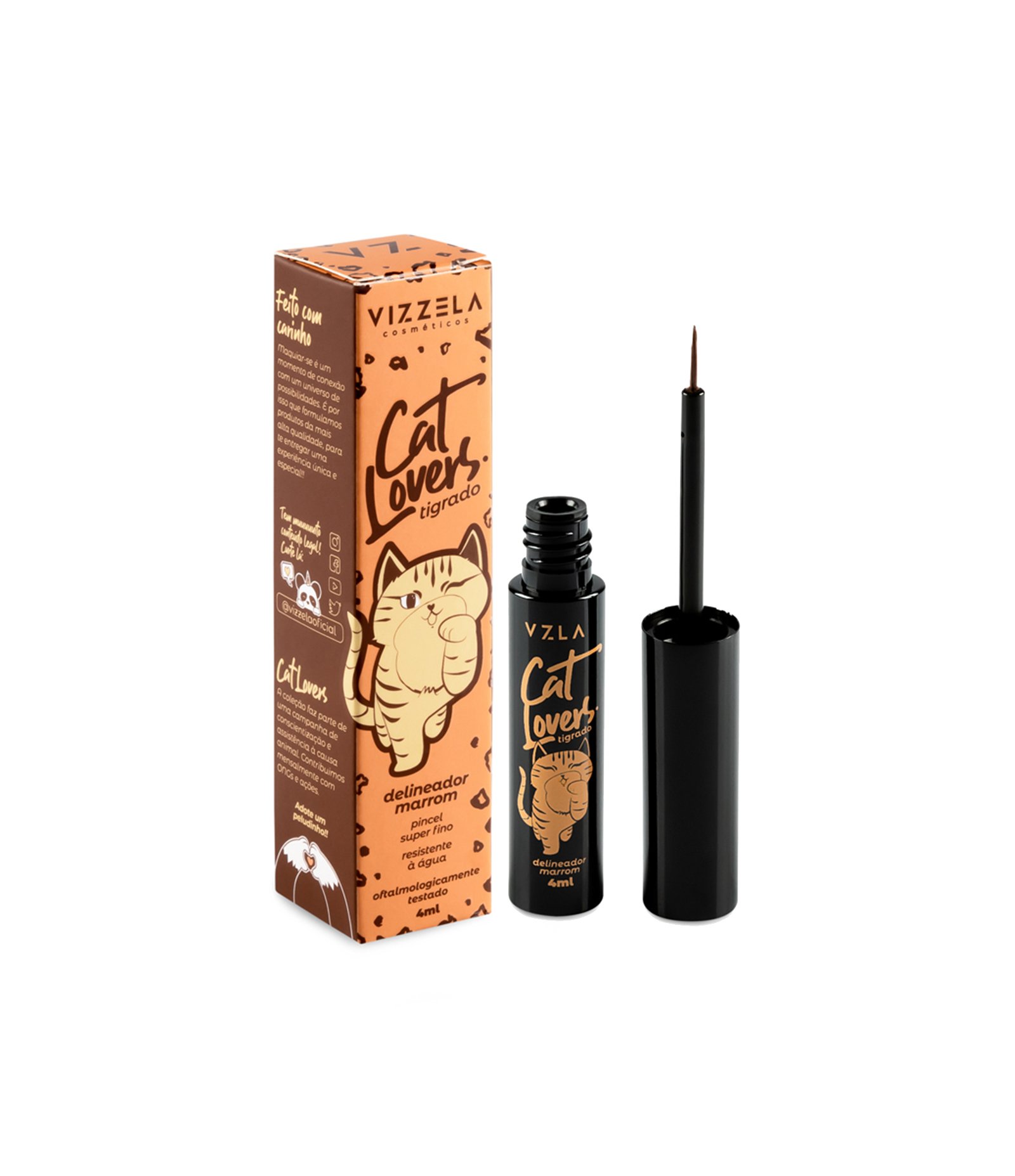 Delineador Líquido Cat Lovers Vizzela 2