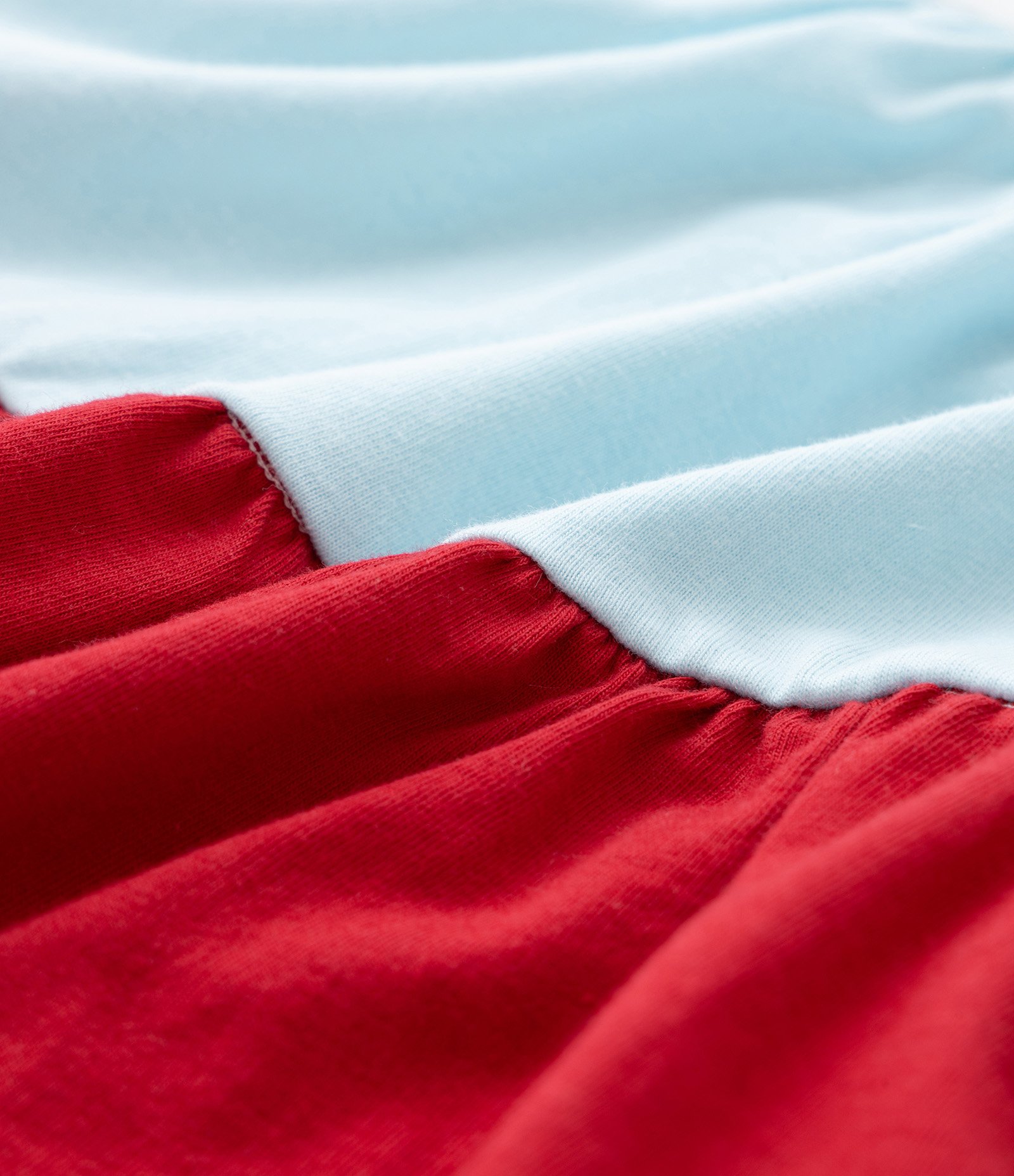 Vestidinho Infantil com Estampa Blocos de Cor - Tam 0 a 18 Meses Branco/Azul/Vermelho 3