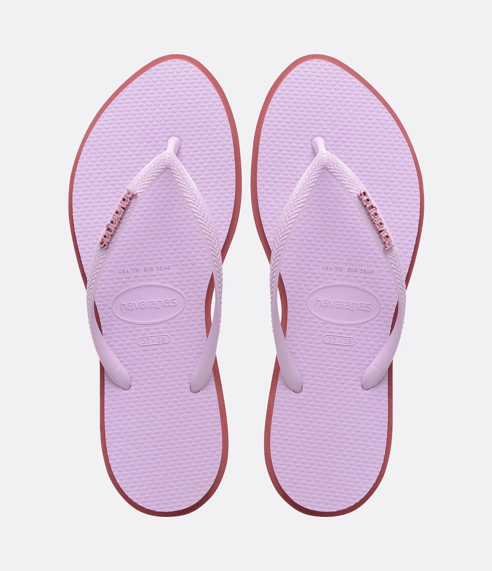 Chinelo Point Havaianas com Sola Bicolor Lilás 1