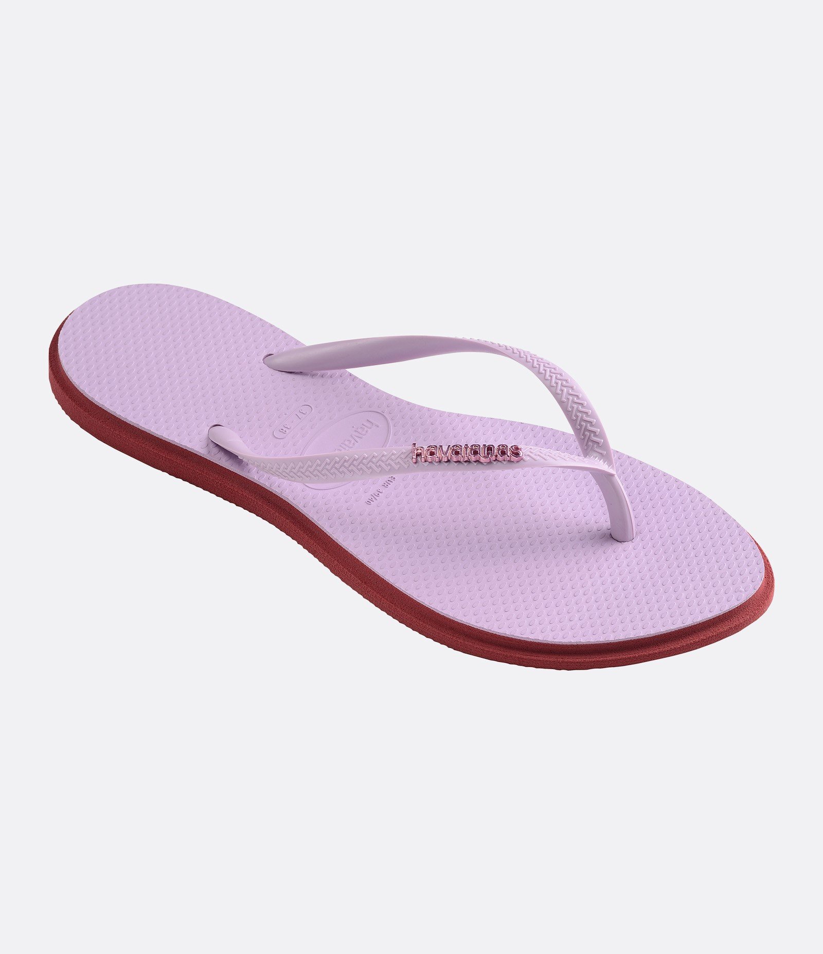 Chinelo Point Havaianas com Sola Bicolor Lilás 2