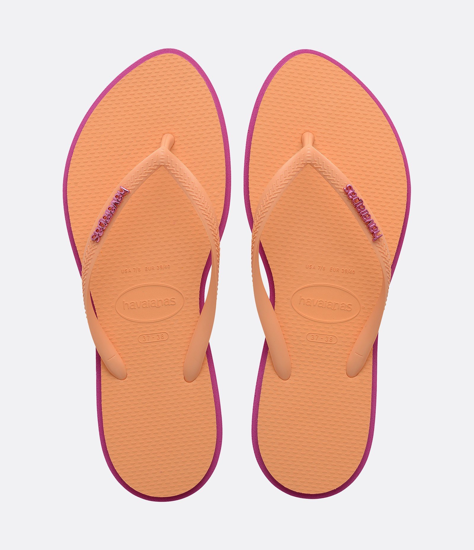 Chinelo Point com Sola Bicolor Havaianas Laranja 1