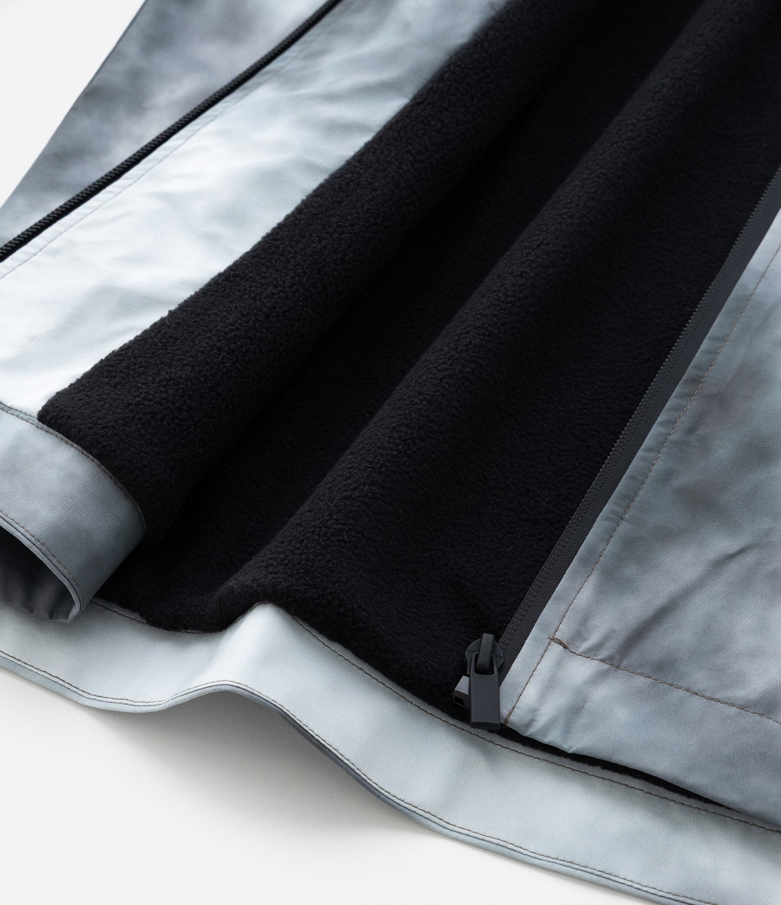 Jaqueta Quebra Vento Infantil com Efeito Tie Dye - Tam 5 a 14 Anos Cinza 4